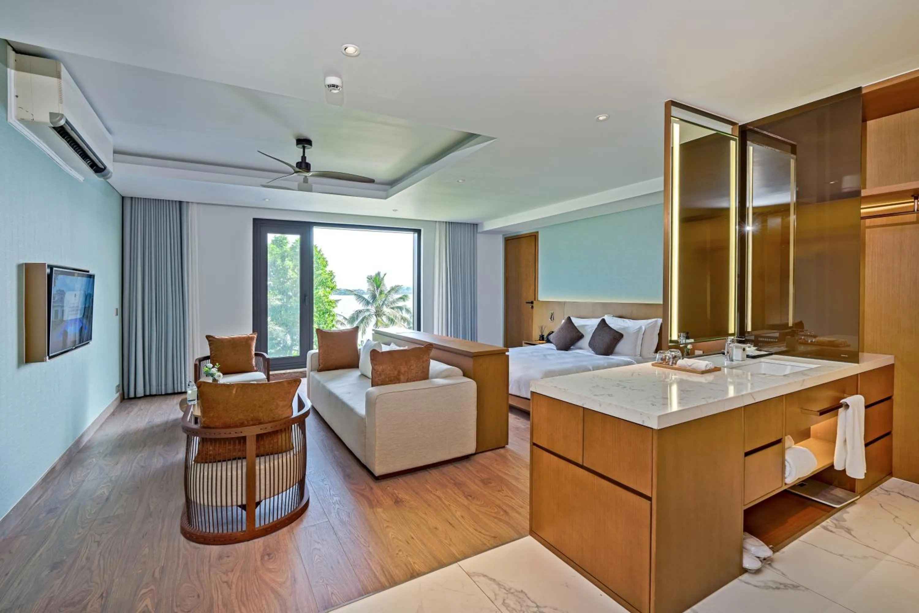 Bedroom, Bed in The Five Resort & Golf Hoang Gia Ninh Binh