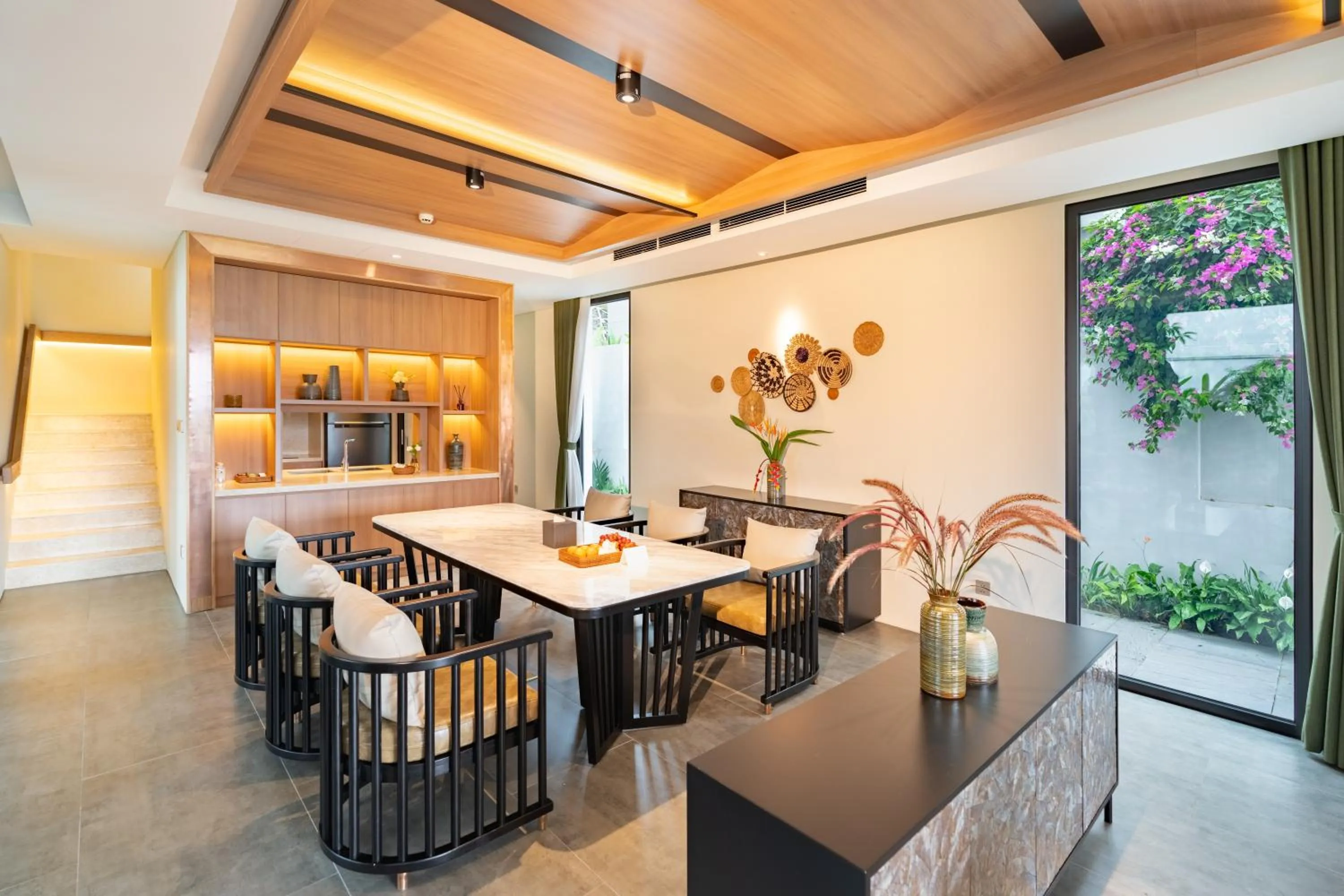 Communal kitchen in The Five Resort & Golf Hoang Gia Ninh Binh