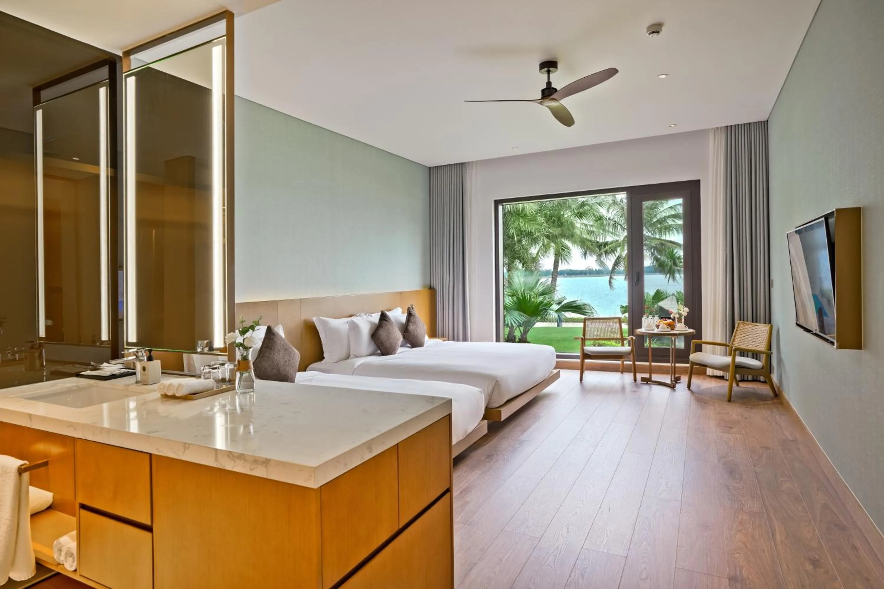 Bedroom, Bed in The Five Resort & Golf Hoang Gia Ninh Binh