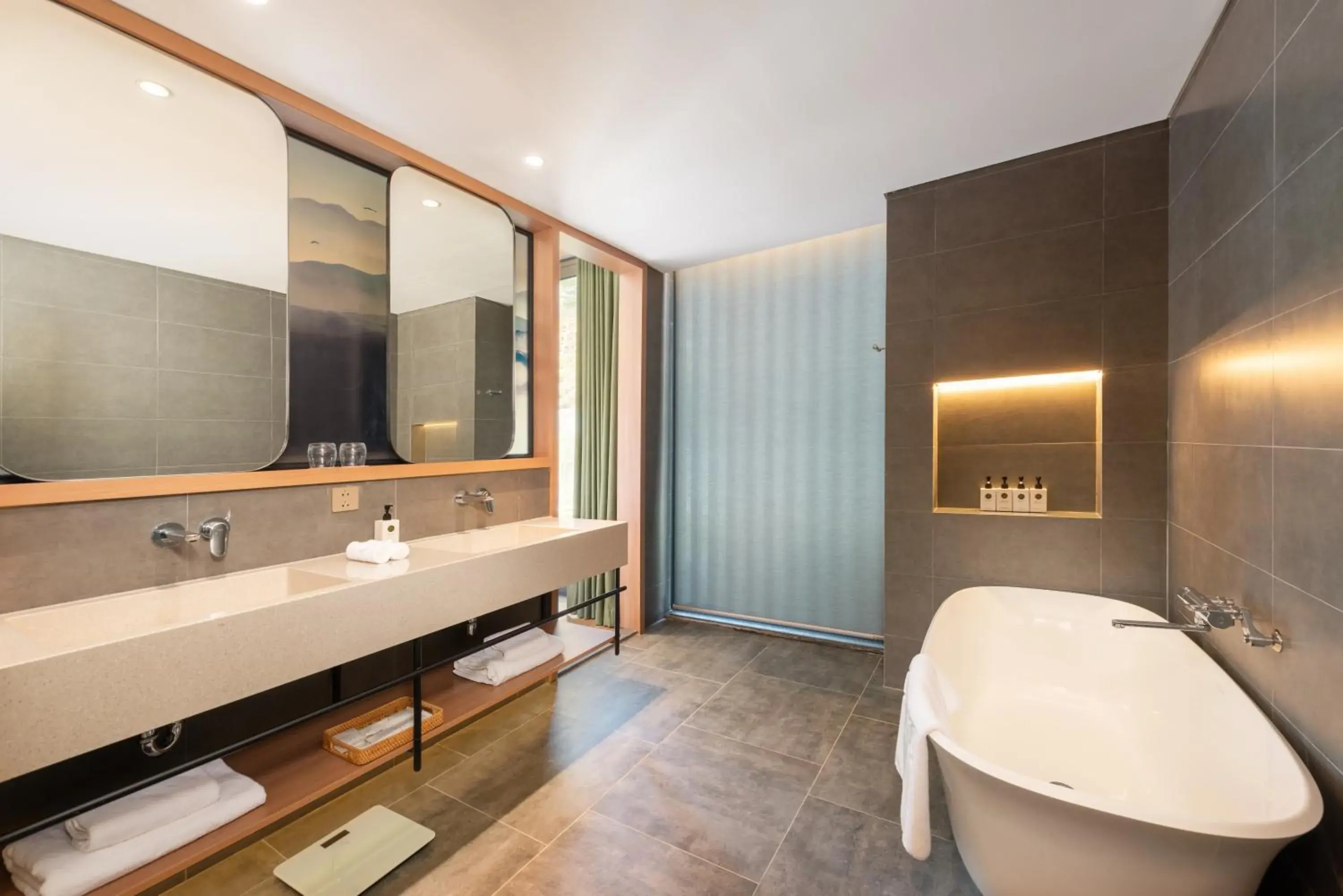 Bathroom in The Five Resort & Golf Hoang Gia Ninh Binh Bathroom in The Five Resort & Golf Hoang Gia Ninh Binh