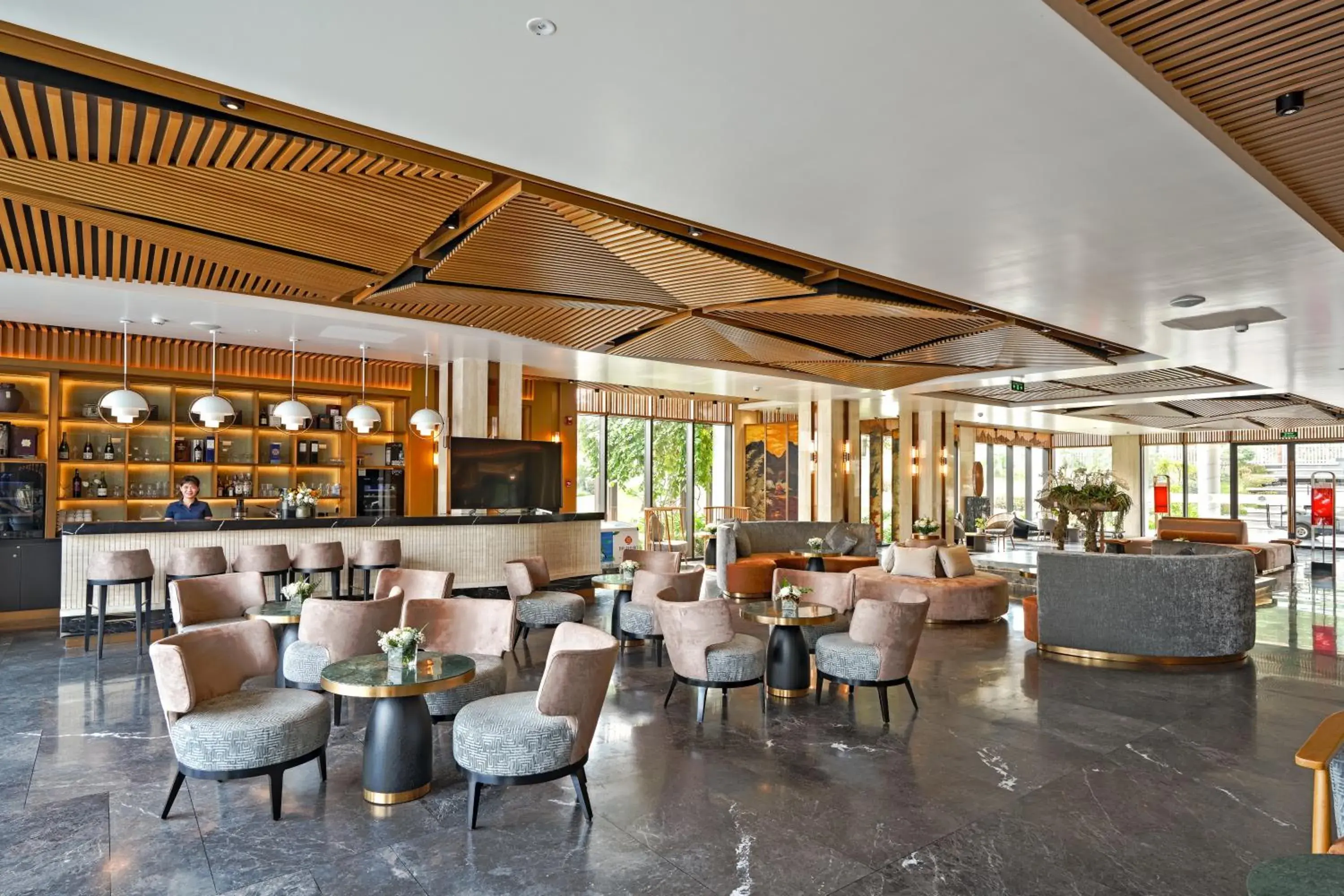 Lounge or bar in The Five Resort & Golf Hoang Gia Ninh Binh Lounge or bar in The Five Resort & Golf Hoang Gia Ninh Binh