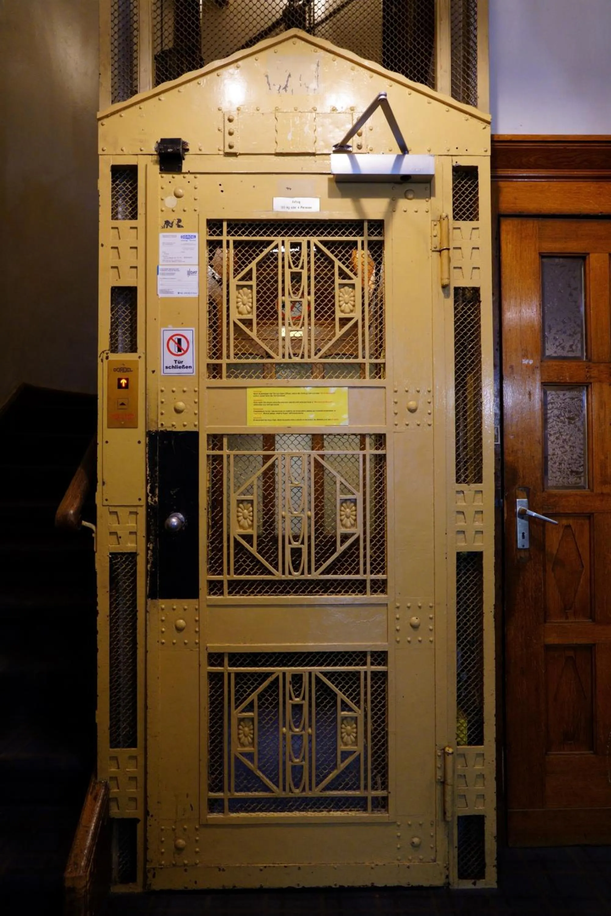 elevator in Hotel Margrit