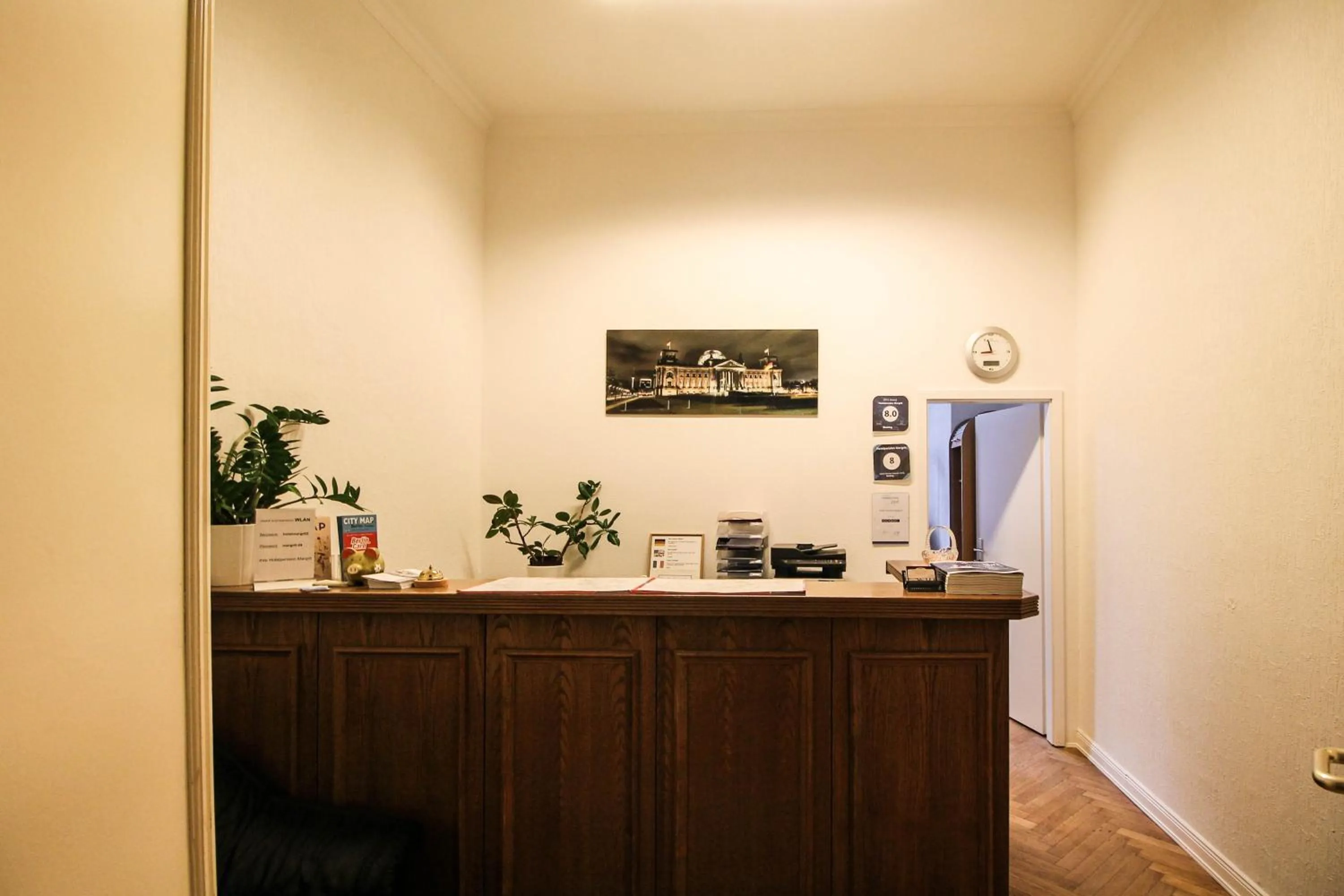 Lobby or reception in Hotel Margrit