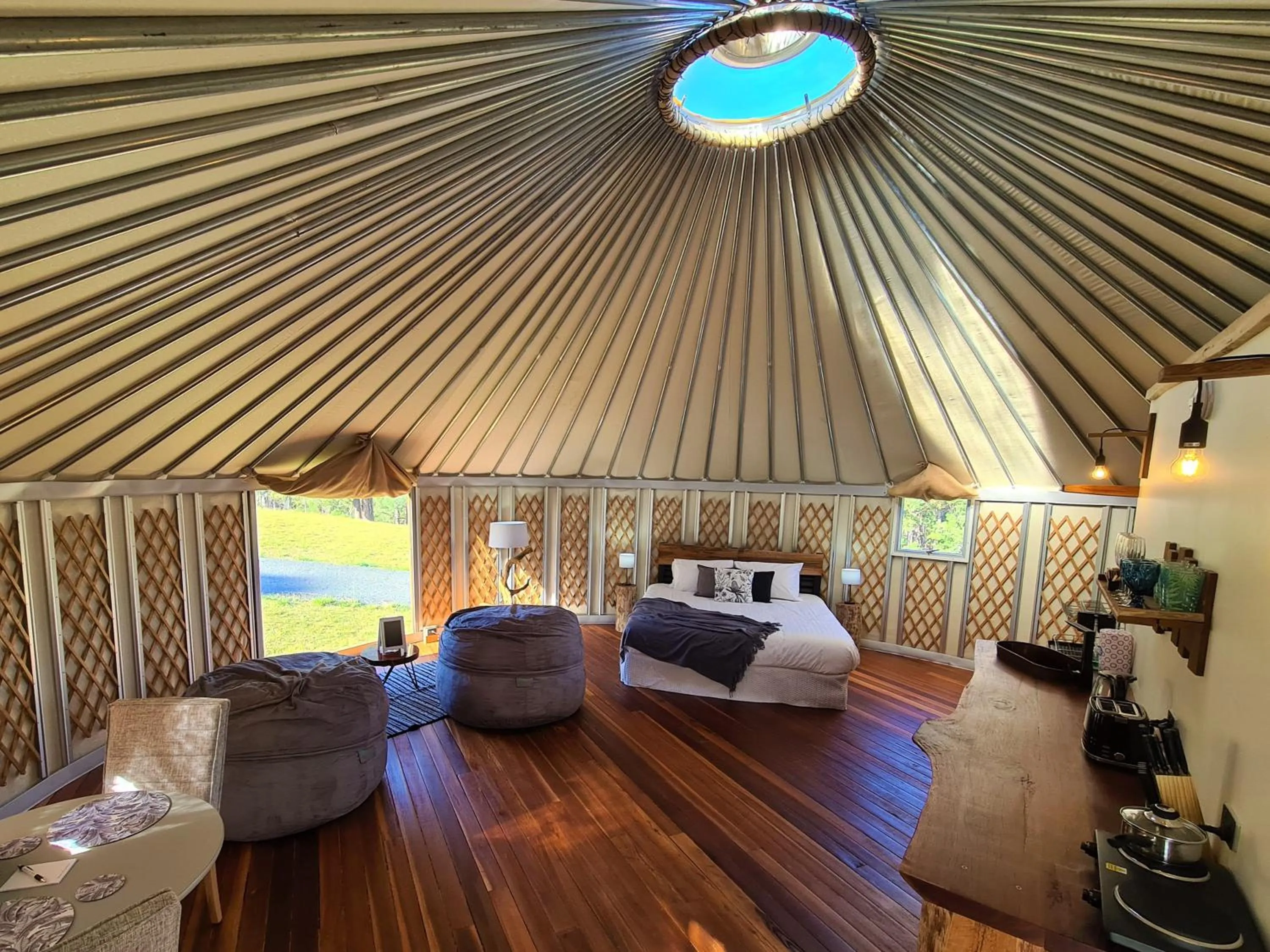 Bed in Noosa Eco Retreat