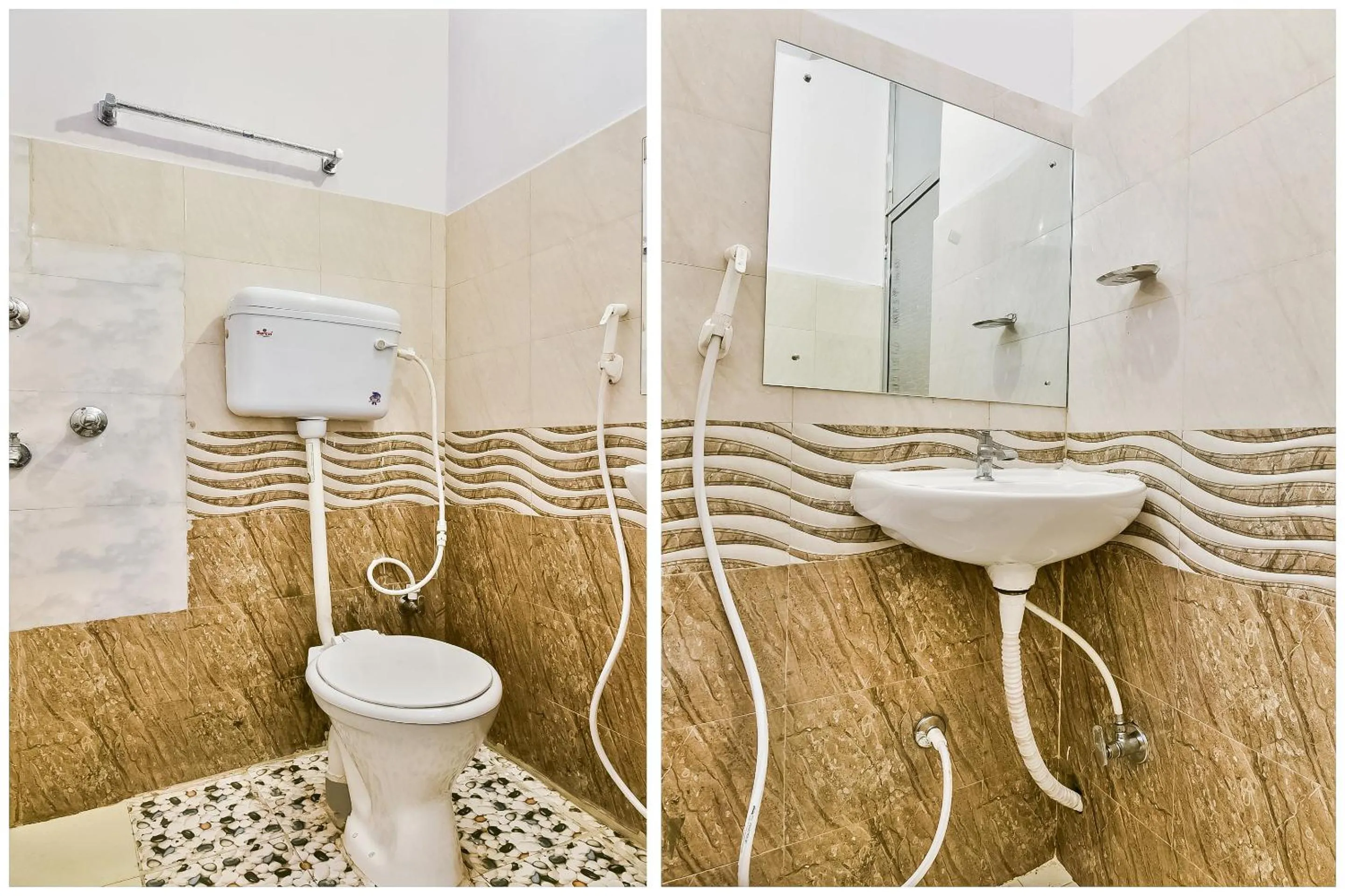 Bathroom in Hotel O AG Colony Park Patna Formerly Capital Pearl
