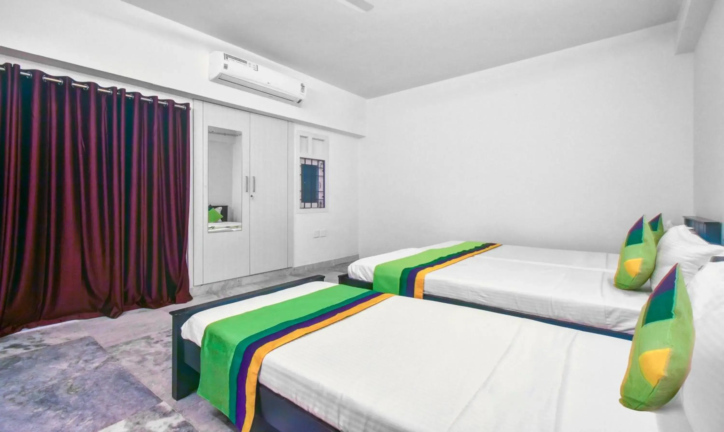 Bedroom, Bed in Treebo Eco Stay Nandanam Bedroom, Bed in Treebo Eco Stay Nandanam