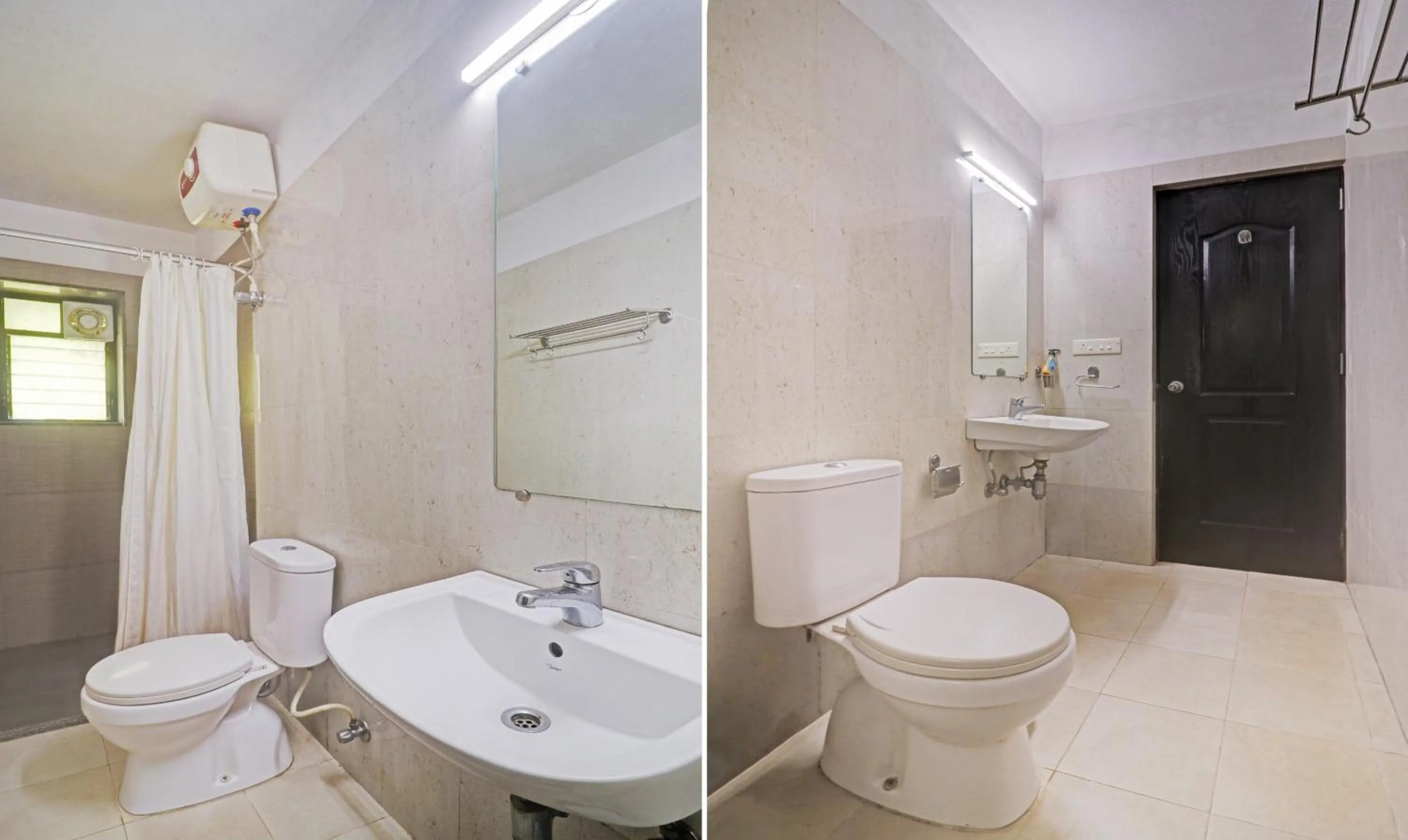 Bathroom in Treebo Aquamarine Arpora With Pool