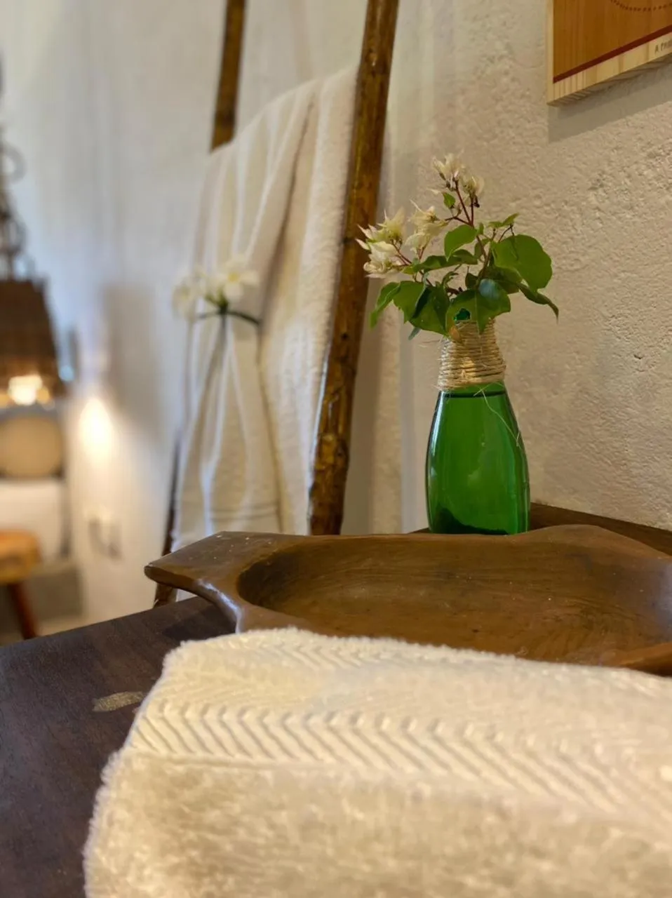 Decorative detail, Bed in Villa Siriguela