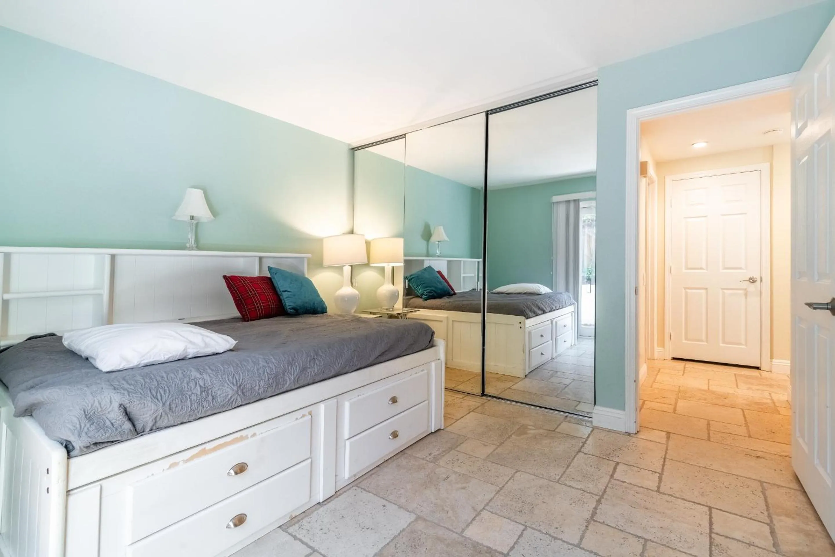 Bed in Luxury San Diego House, Beach, Pool & Pet-Friendly