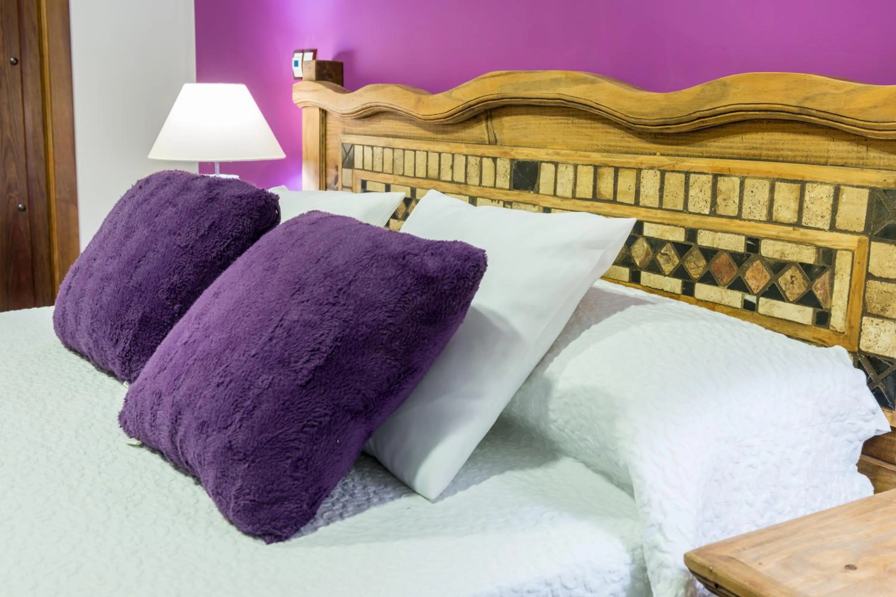 Decorative detail, Bed in Hostal Restaurante Rijujama