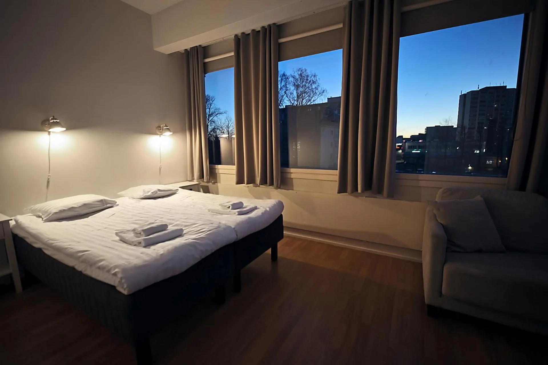 Bedroom, Bed in Hotelli Kerava