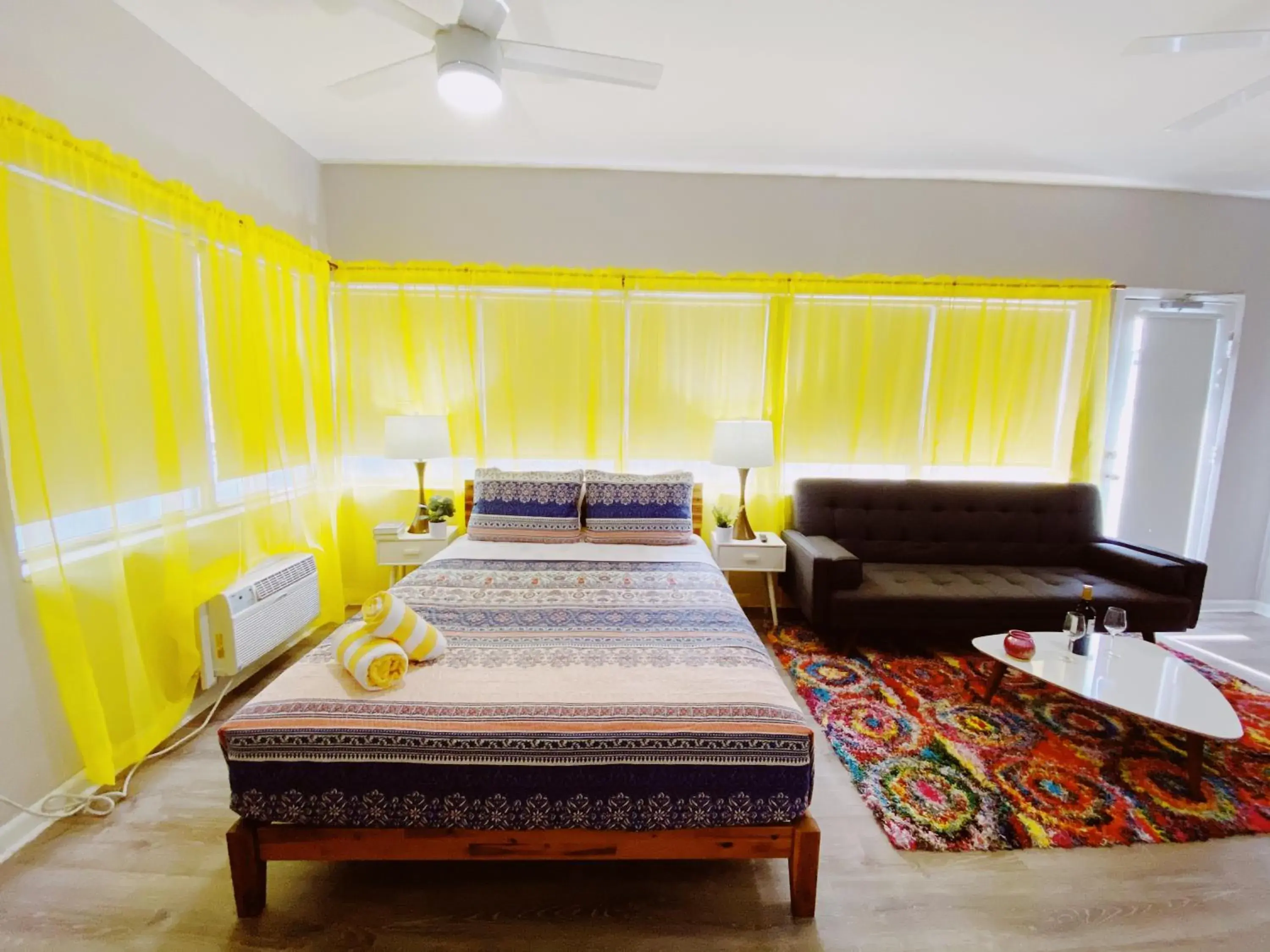 Living room, Bed in Miami International by Lowkl Living room, Bed in Miami International by Lowkl