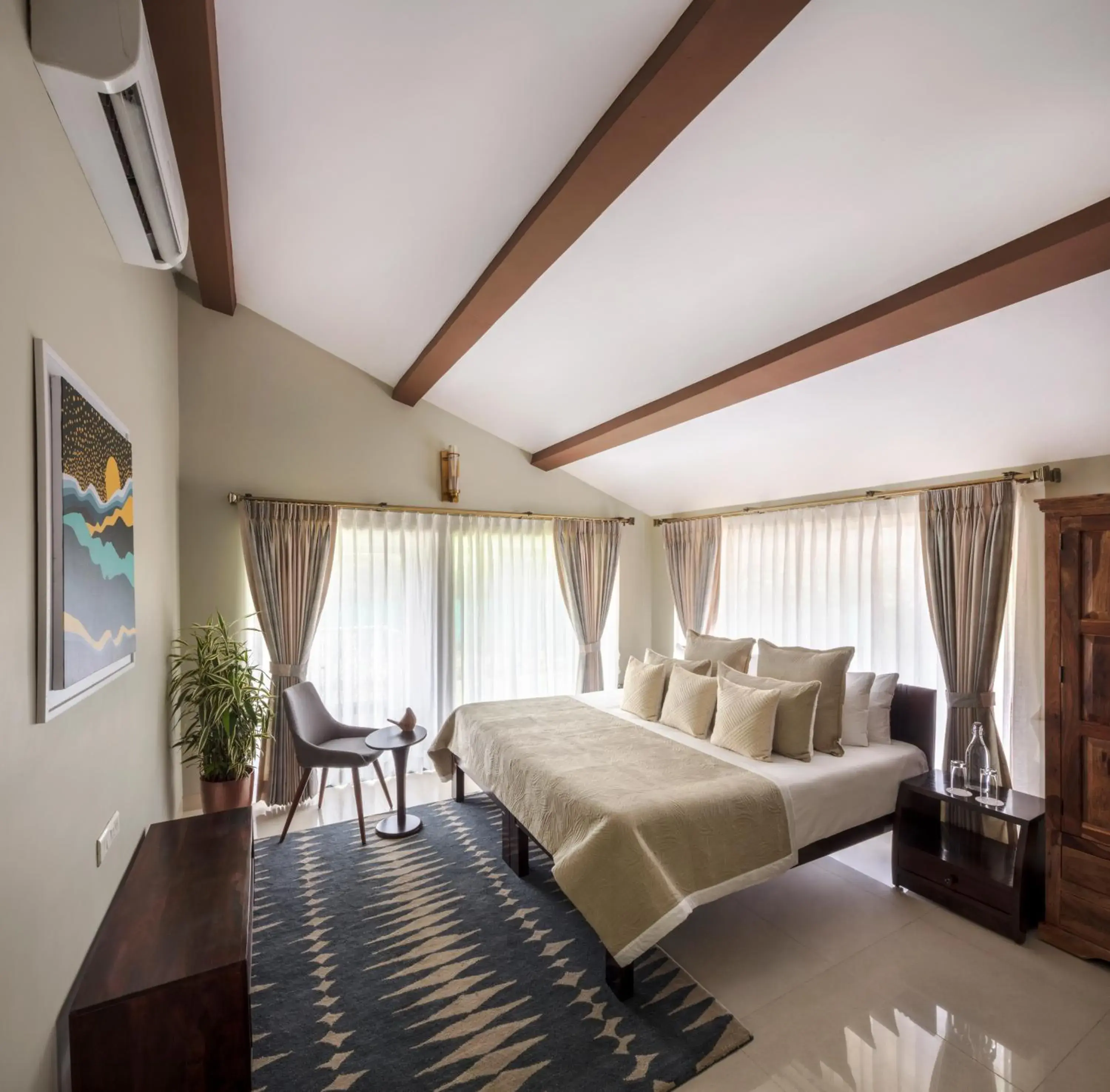 Bedroom, Bed in amã Stays & Sluice House Lonavala Bedroom, Bed in amã Stays & Sluice House Lonavala