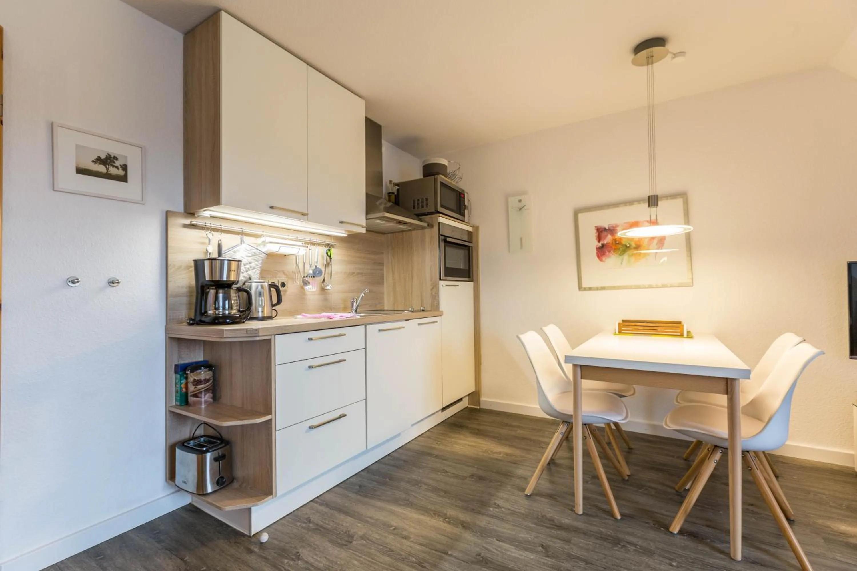 Kitchen or kitchenette in Ferienwohnung Ulstrup