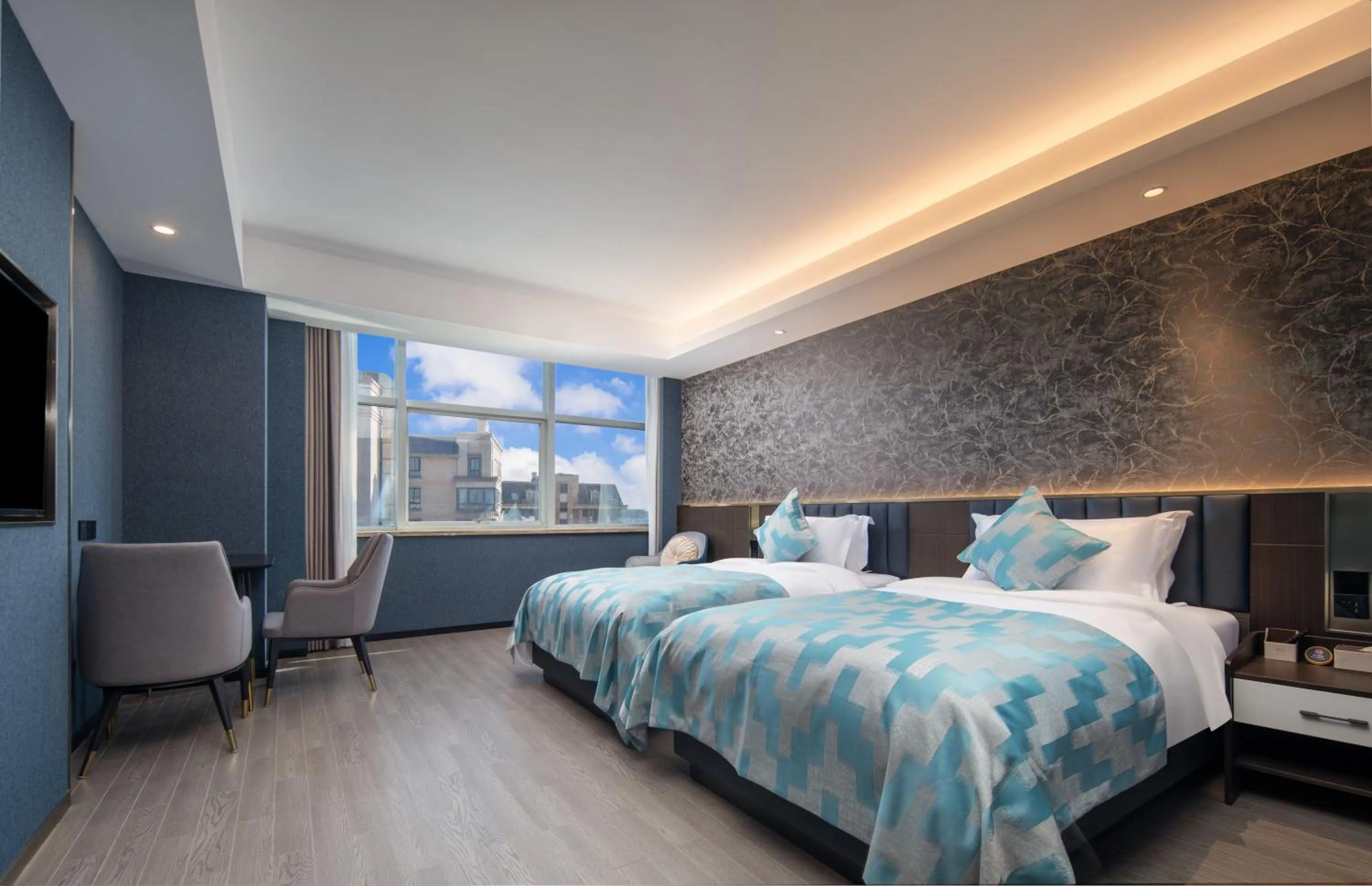 Bed in Dijing Hotel Shanghai