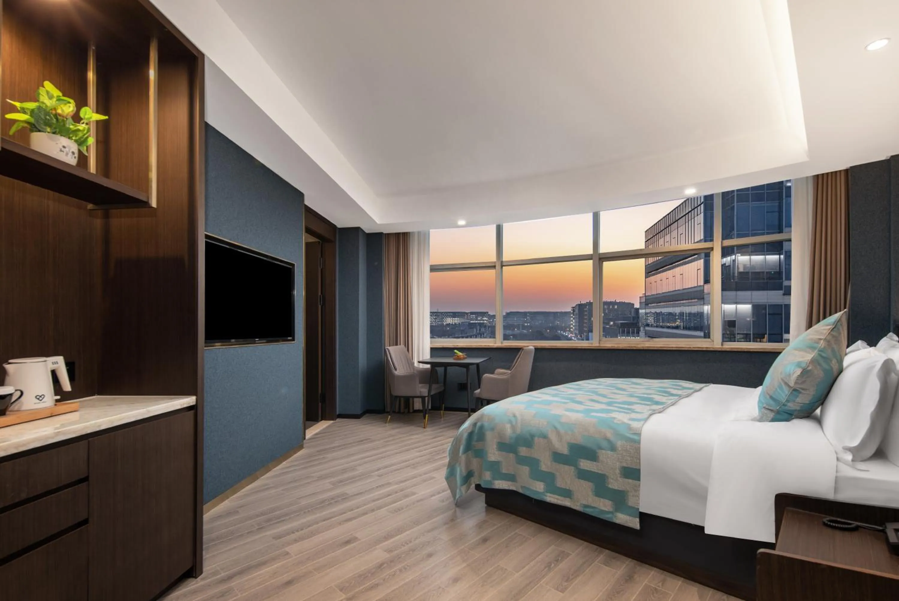 Bed in Dijing Hotel Shanghai