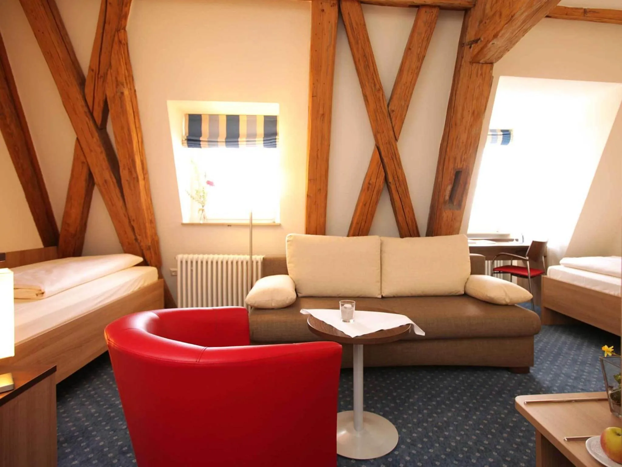 Photo of the whole room, Bed in Tagungshaus Schönenberg