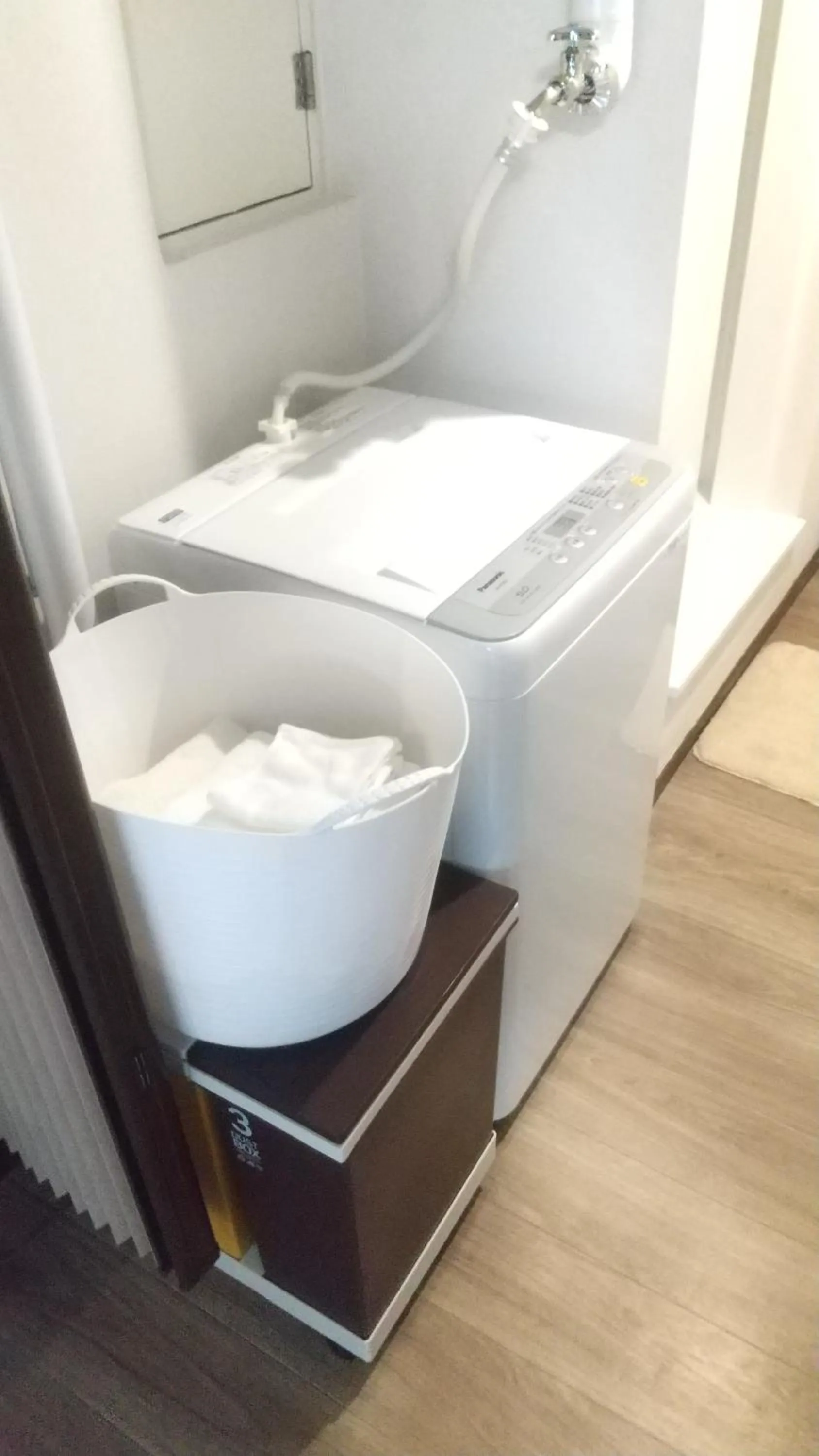 washing machine, Bed in Maple Sumikawa #202