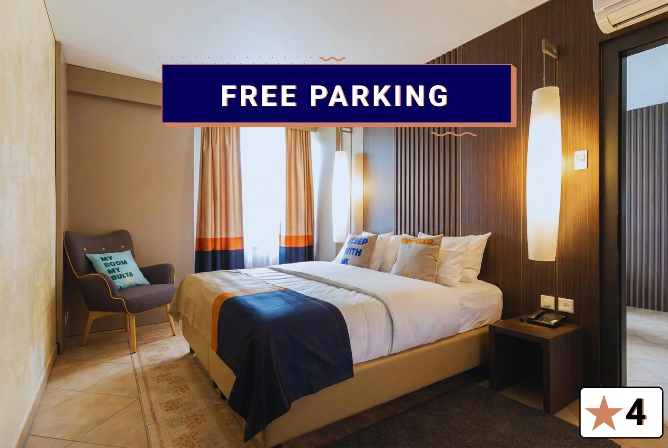 Bed in SeePark Hotel Murten