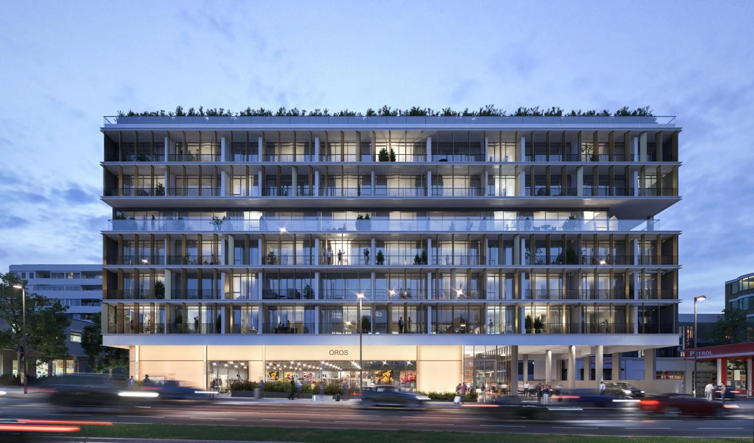 Facade/entrance in Oros Hotel and Apartments