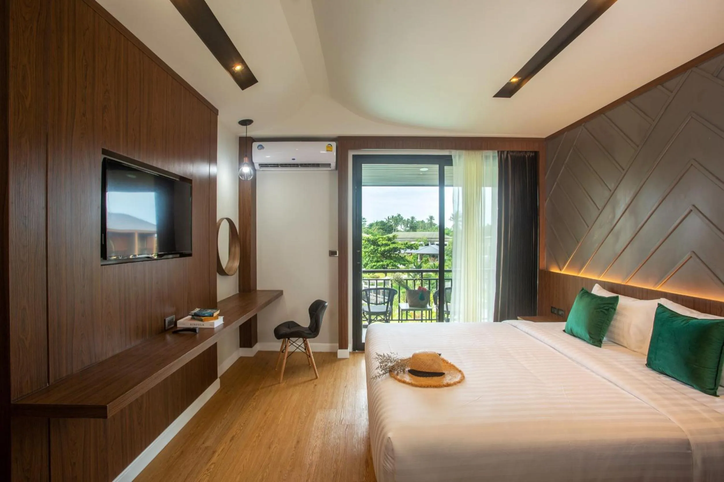 Bed in The Canale Samui Resort