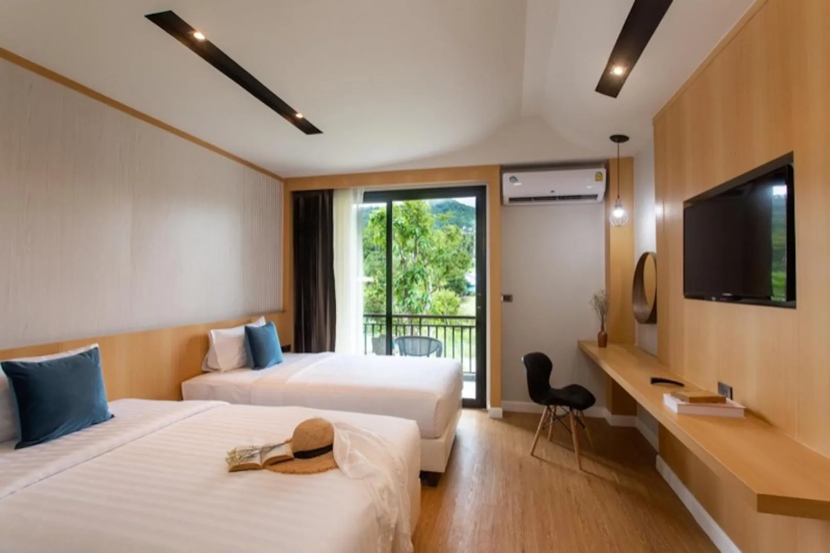 Bed in The Canale Samui Resort