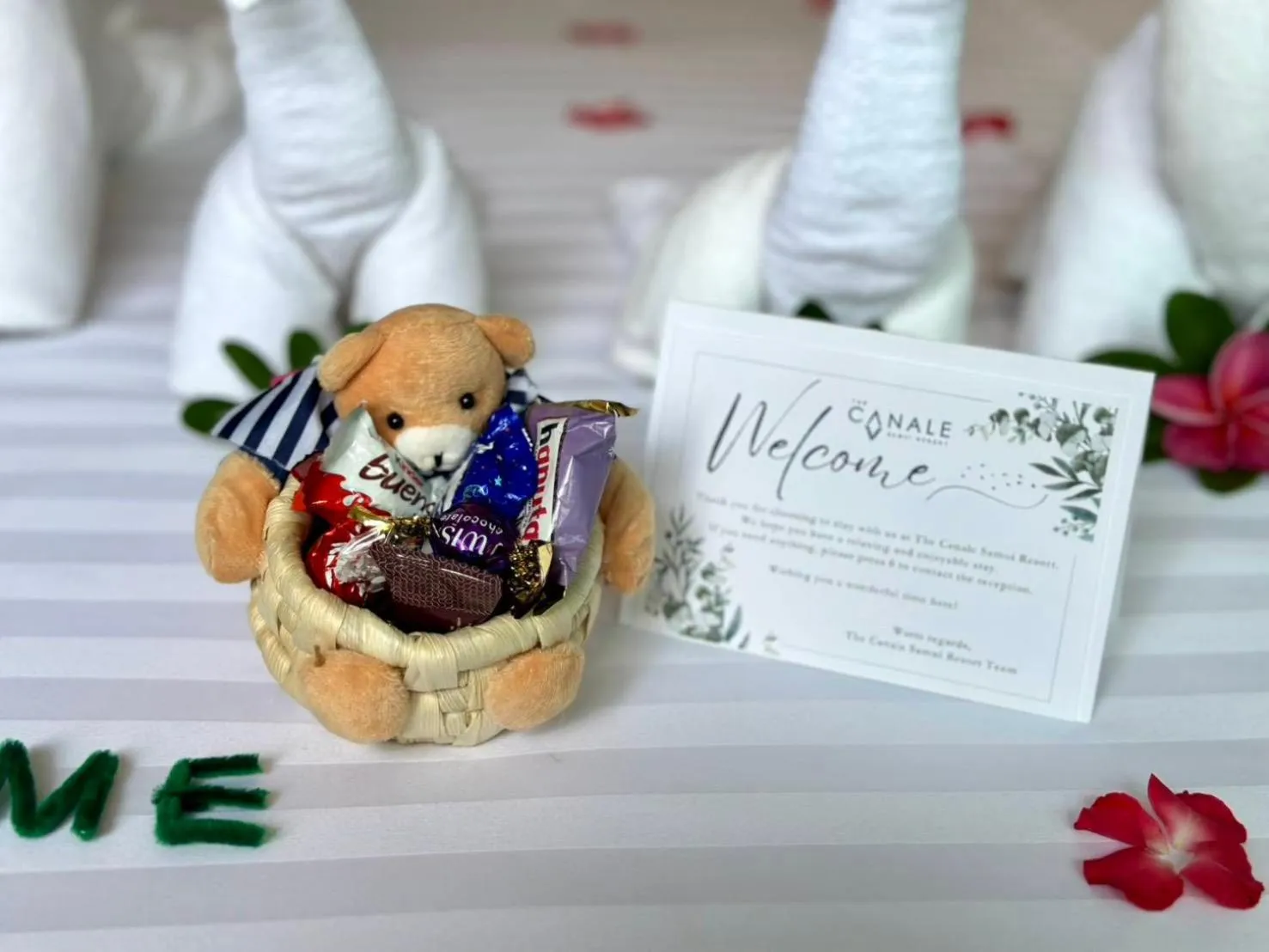 Bed in The Canale Samui Resort