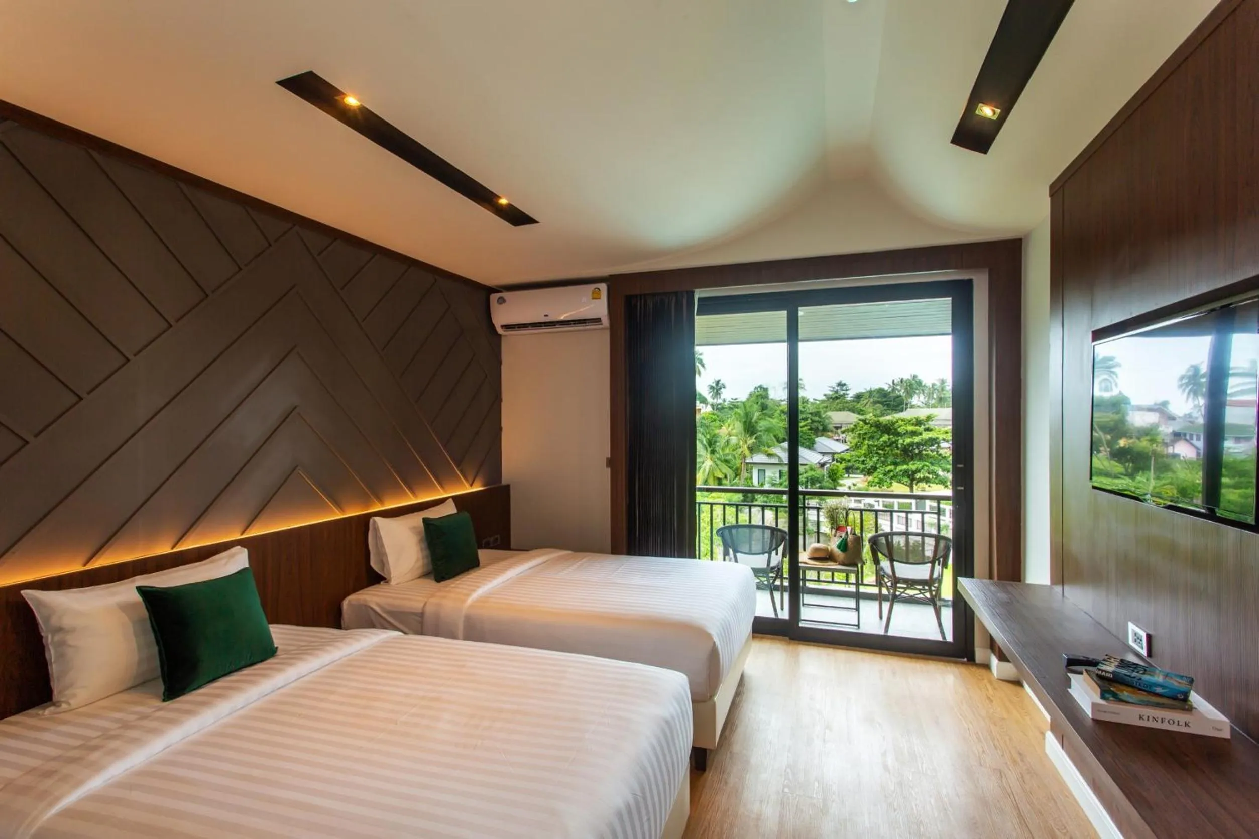 Bed in The Canale Samui Resort