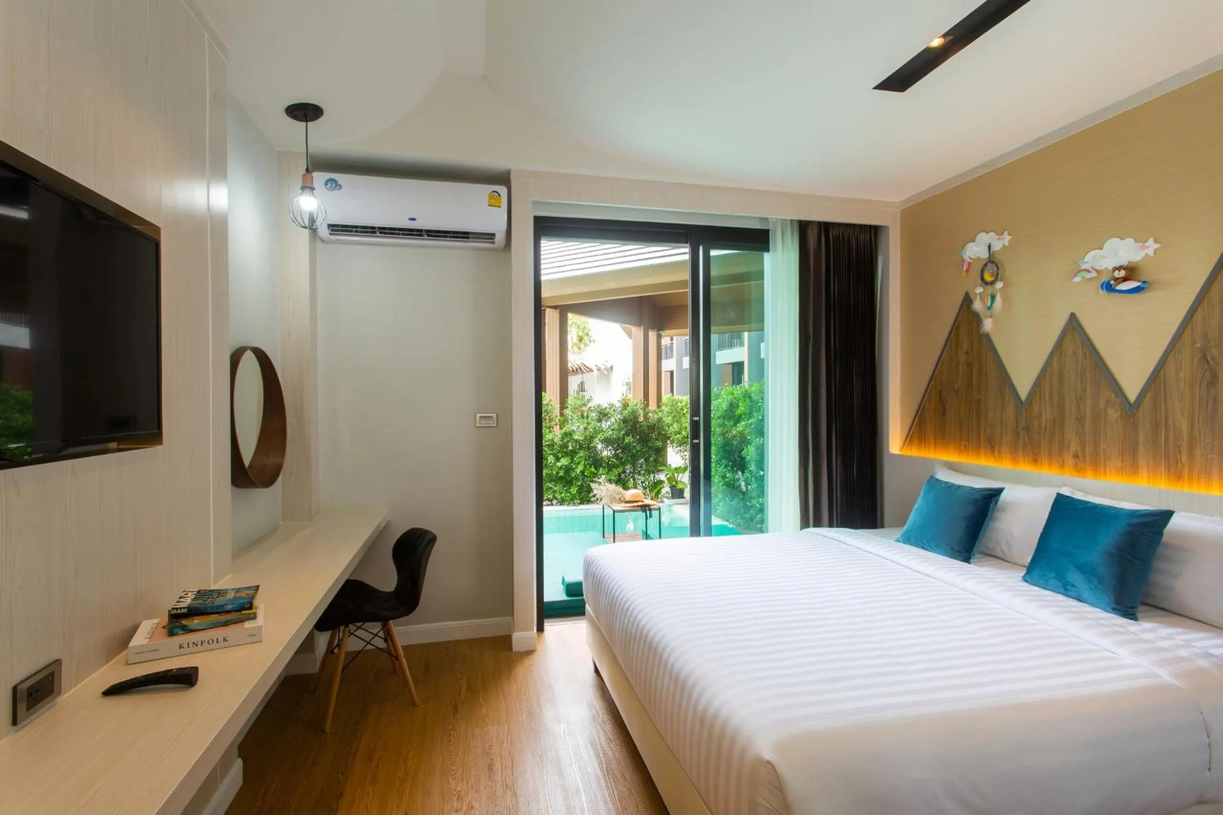 Bed in The Canale Samui Resort