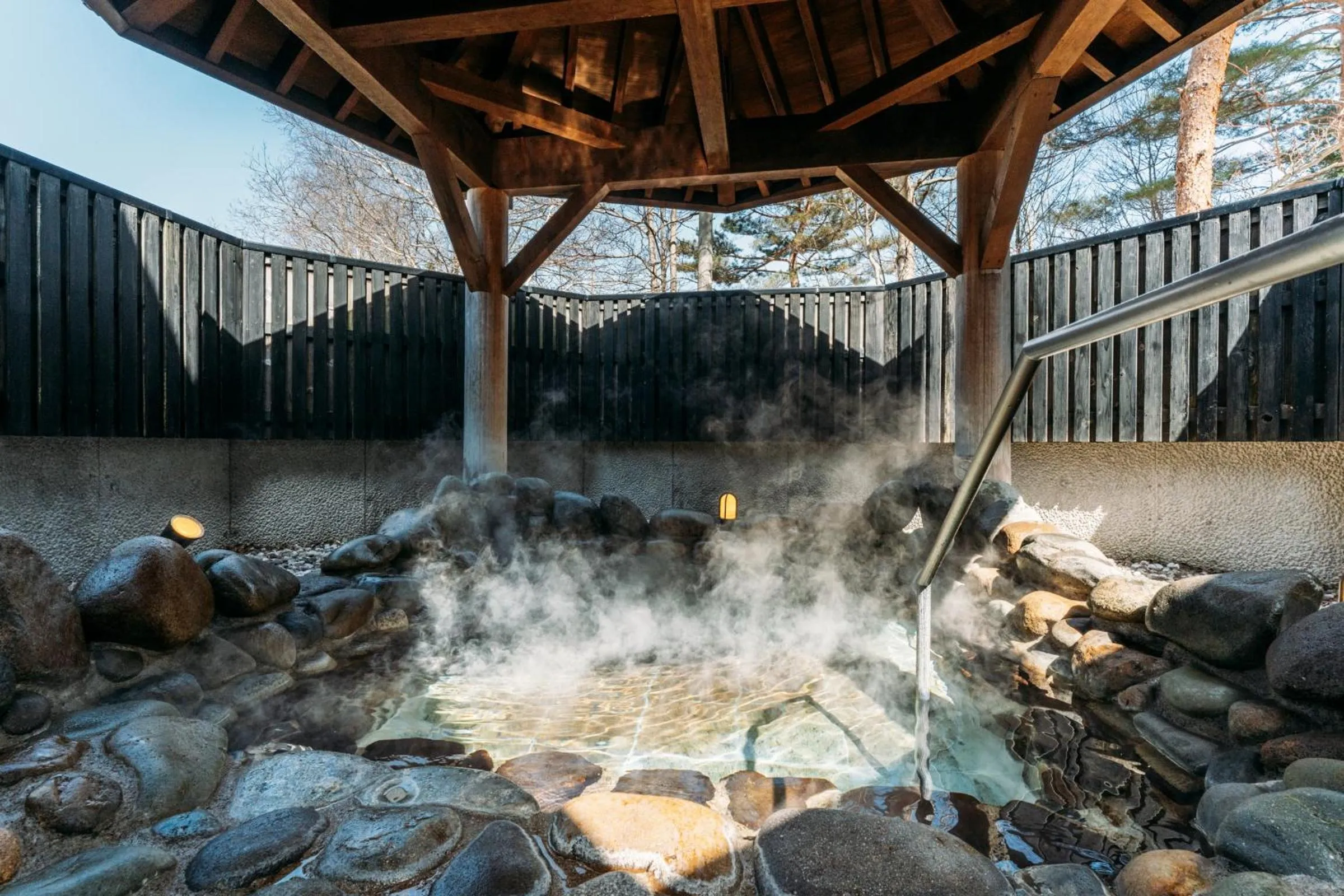 Hot Spring Bath in Apikogen Mori no Hotel