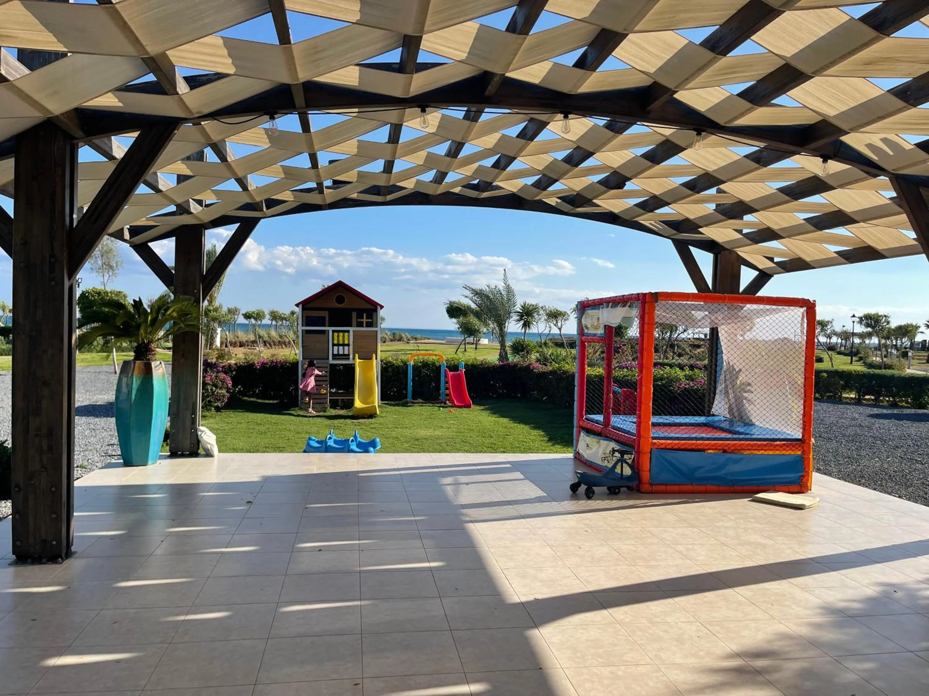 Children play ground in Peaceful Run-a-way by the Sea