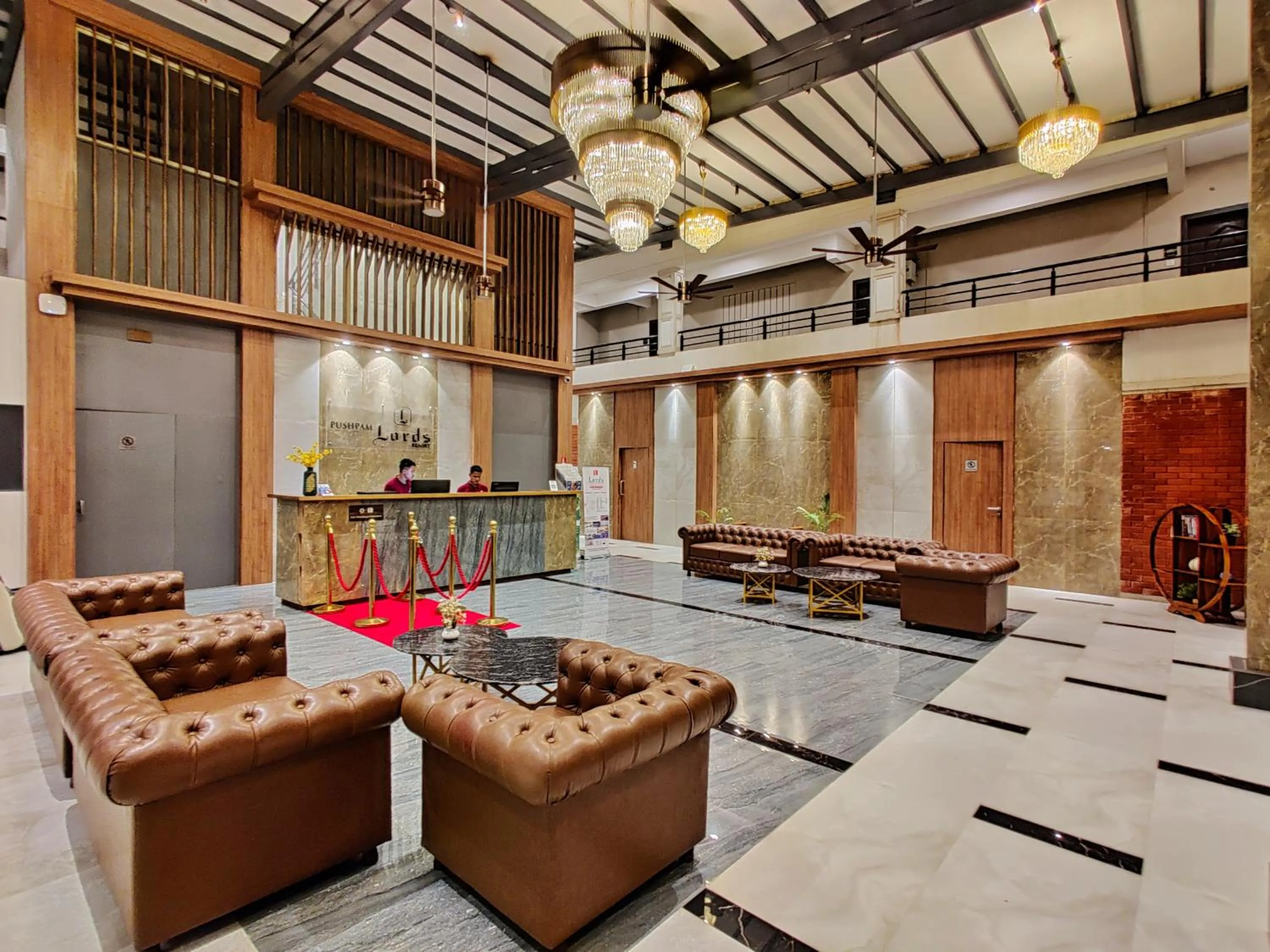Lobby or reception in Pushpam Sanskruti Resort Karjat