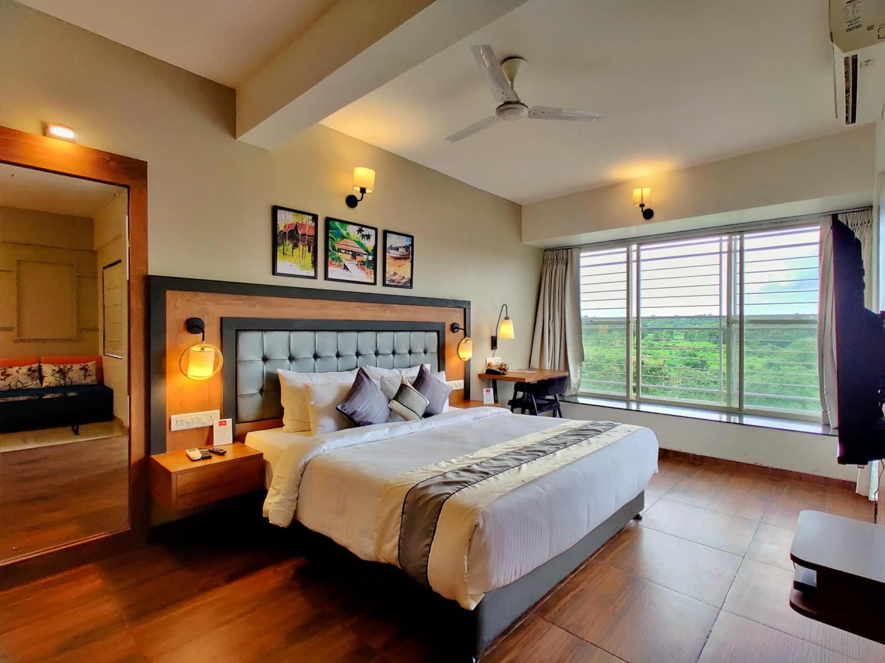 Bed in Pushpam Sanskruti Resort Karjat