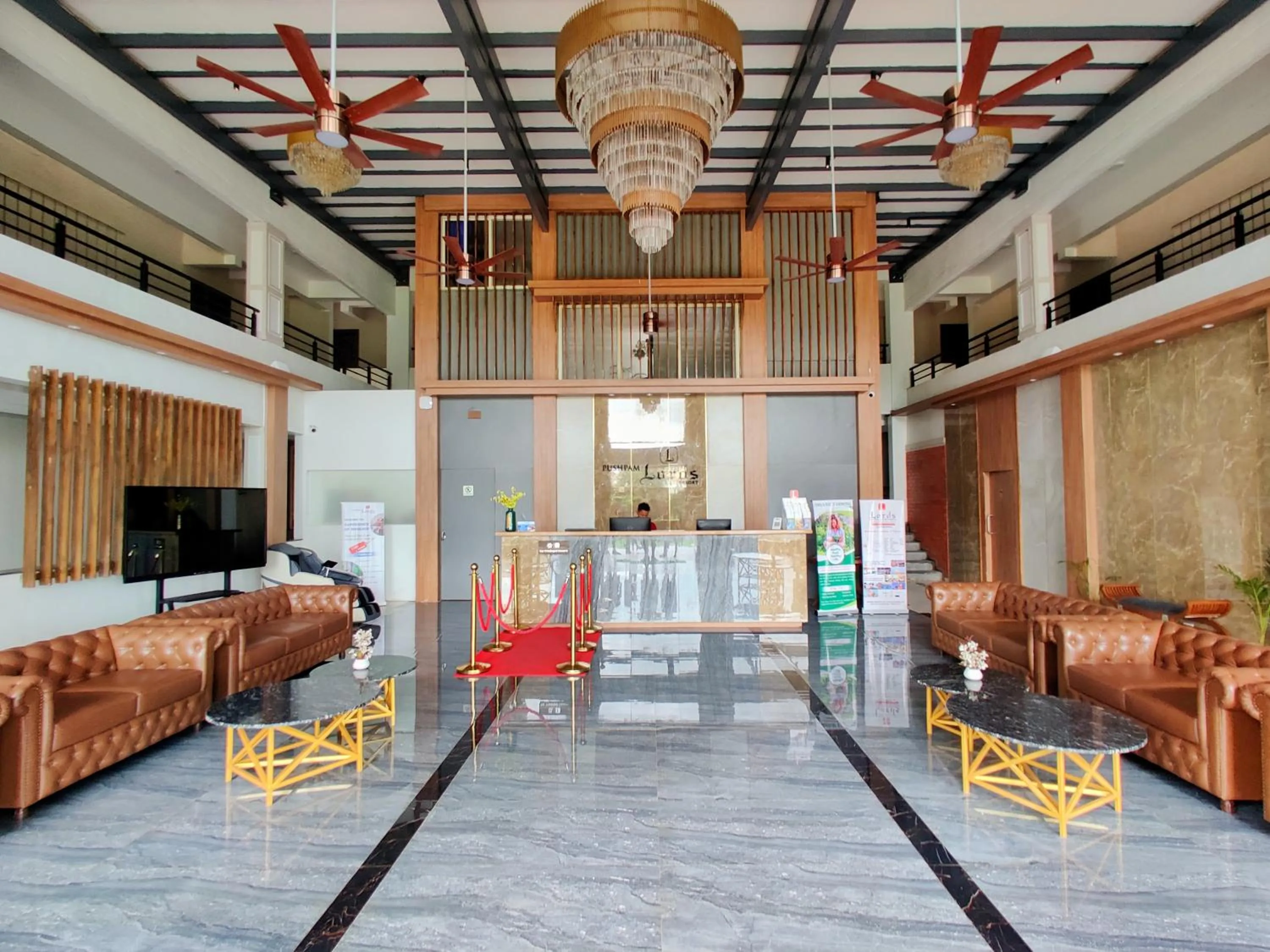 Lobby or reception in Pushpam Sanskruti Resort Karjat
