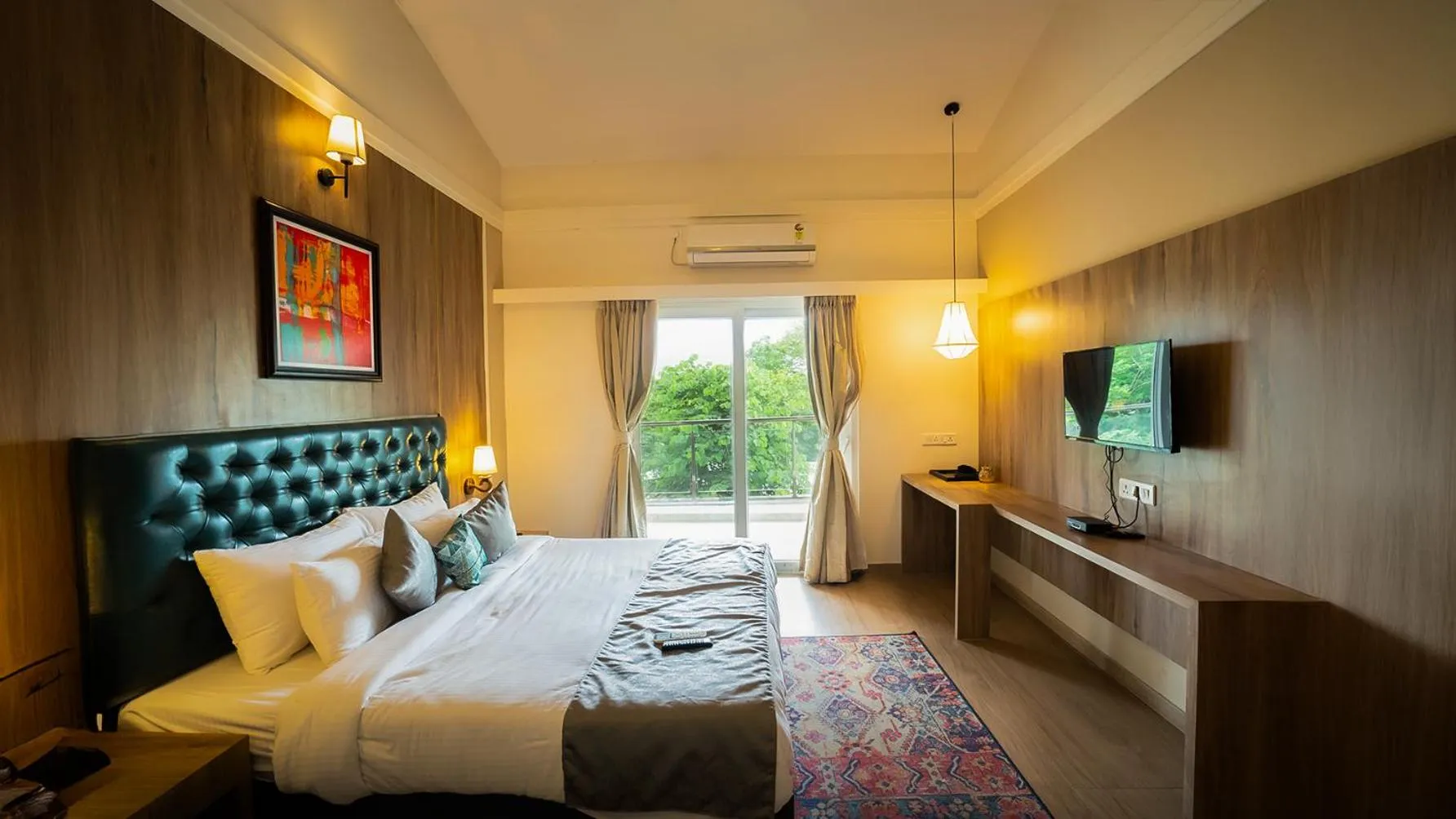 Bed in Pushpam Sanskruti Resort Karjat