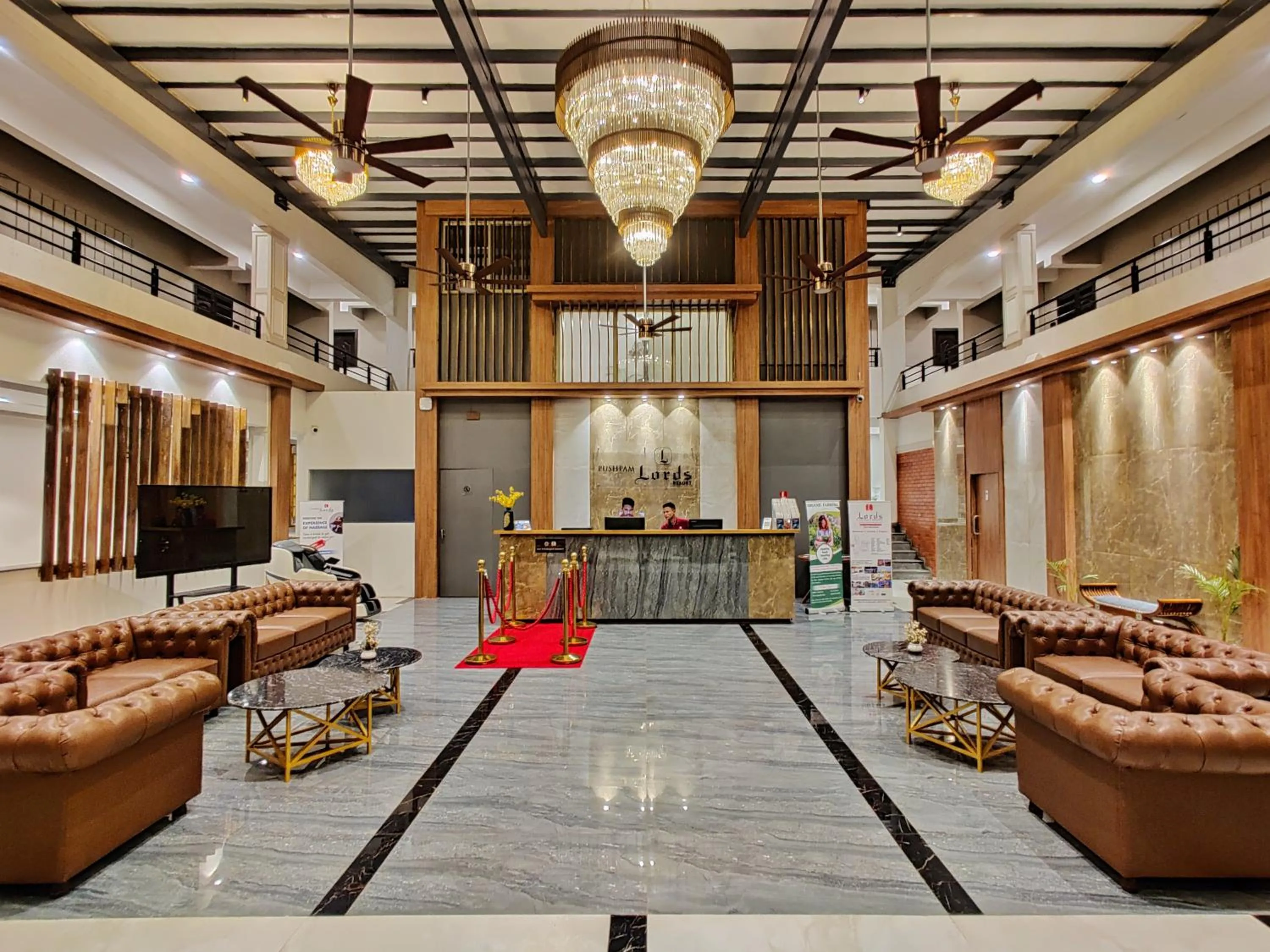 Lobby or reception in Pushpam Sanskruti Resort Karjat