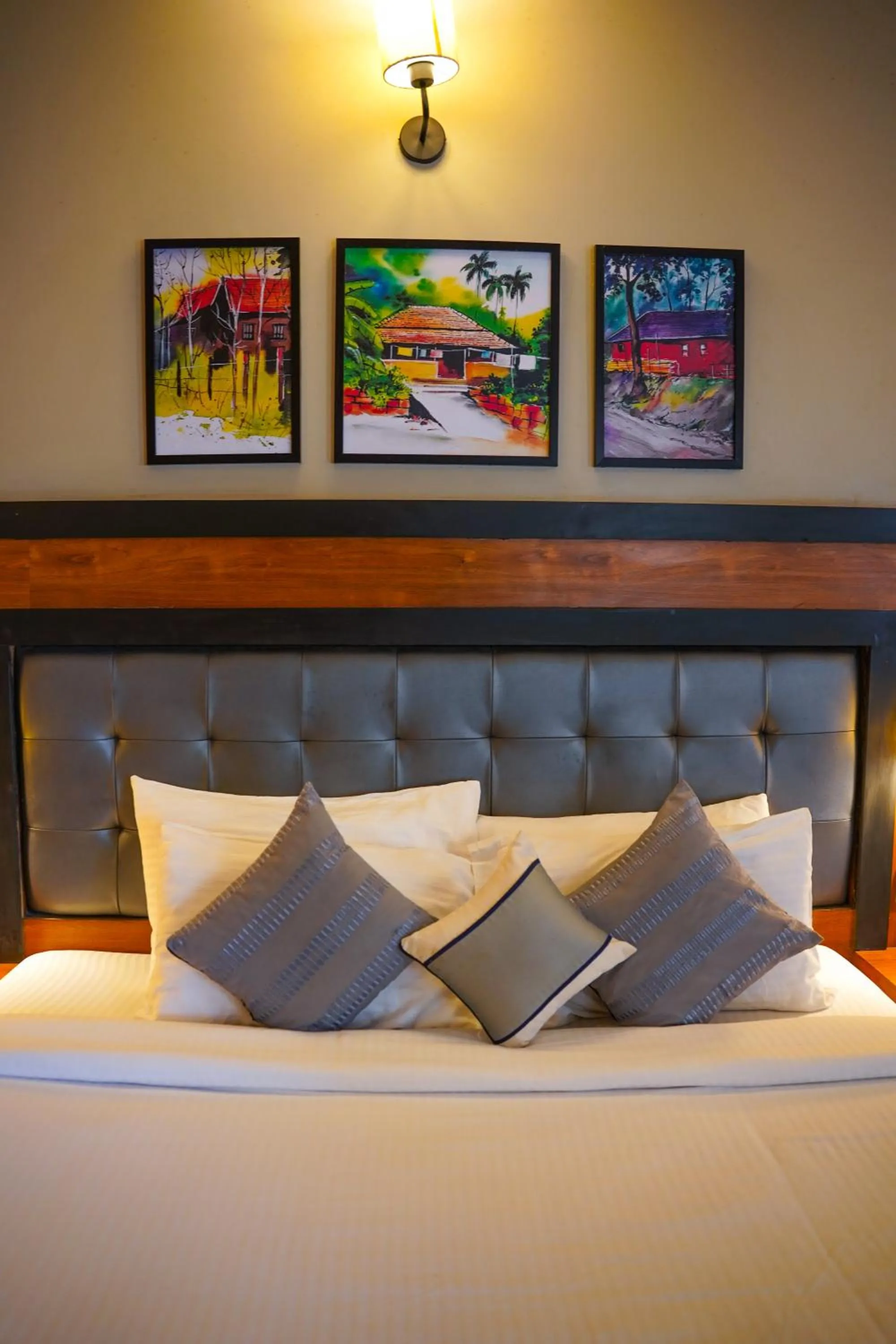 Bed in Pushpam Sanskruti Resort Karjat