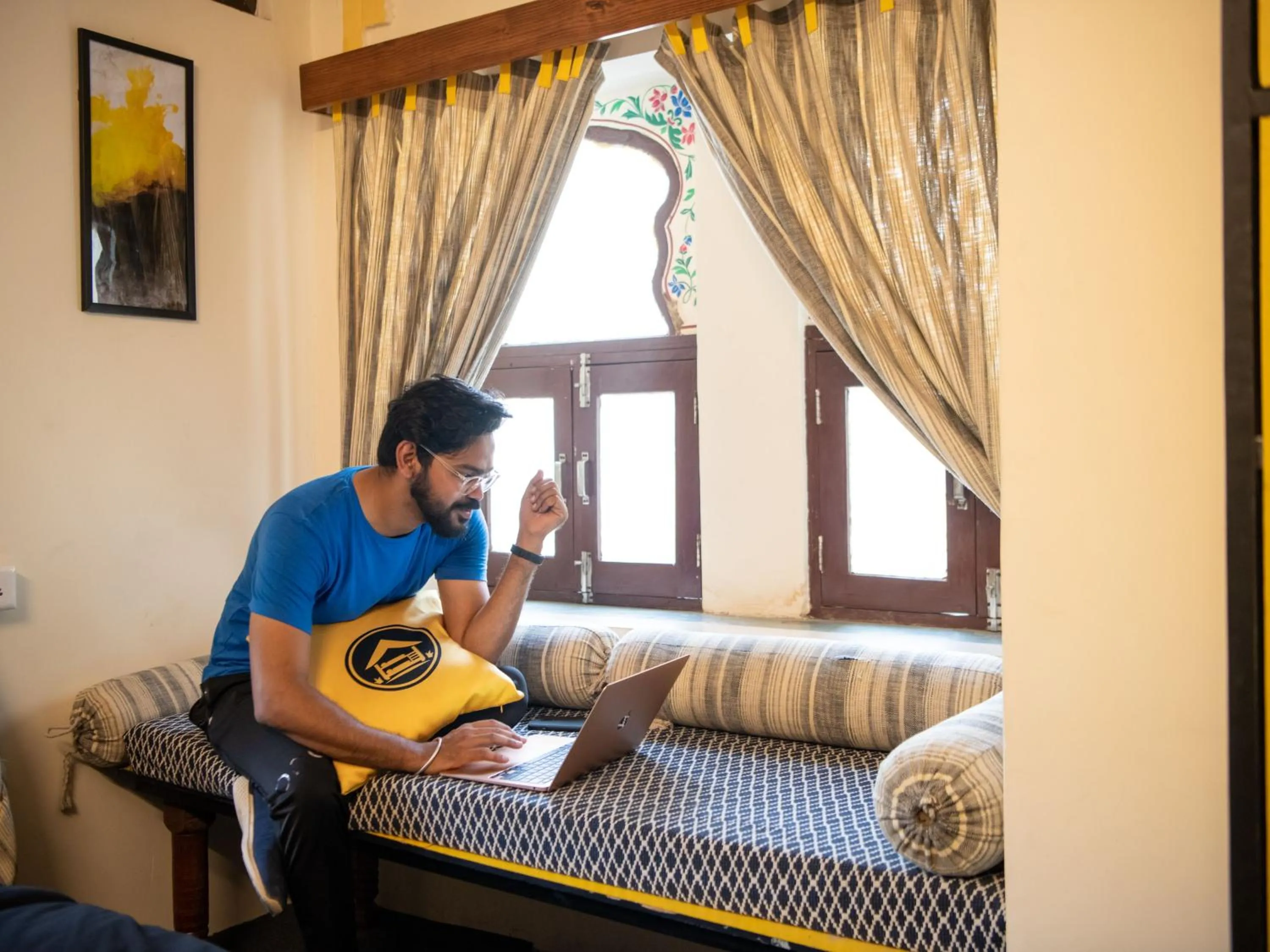 Bed in The Hosteller Udaipur