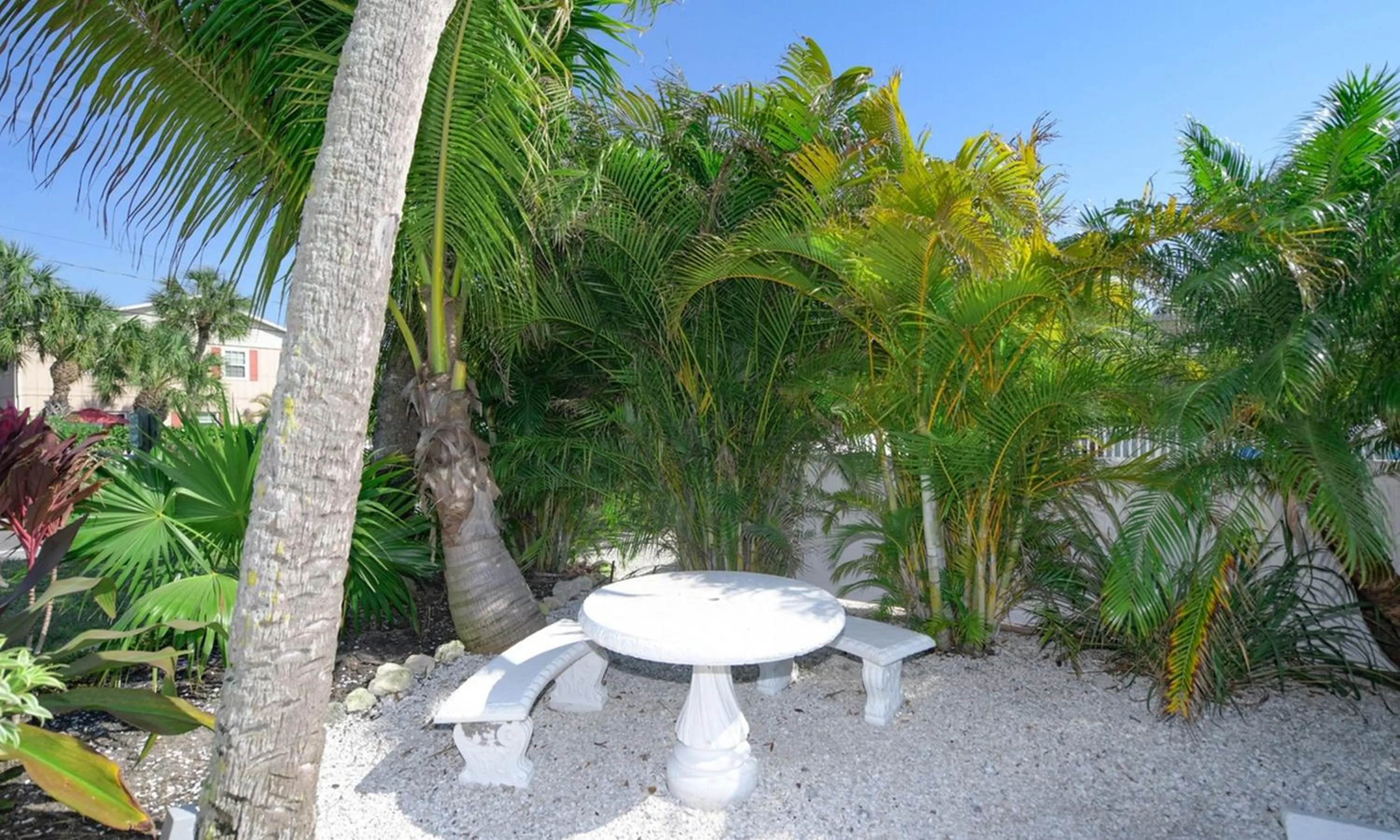 Patio in Driftwood at Anna Maria Island Inn