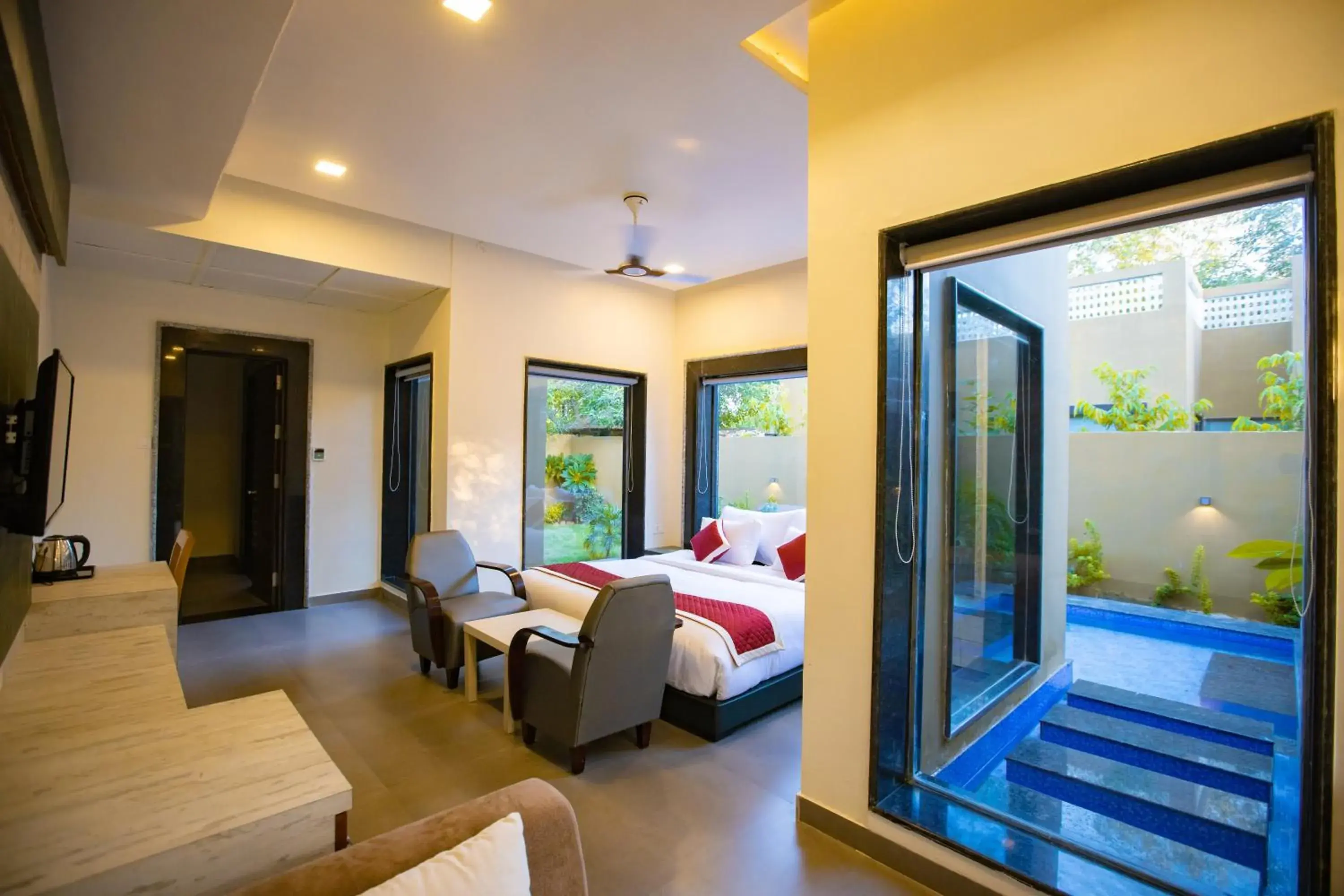 Exotic Villa with Plunge Pool, Jacuzzi and Private Sit Out in Nature Village Resort Exotic Villa with Plunge Pool, Jacuzzi and Private Sit Out in Nature Village Resort