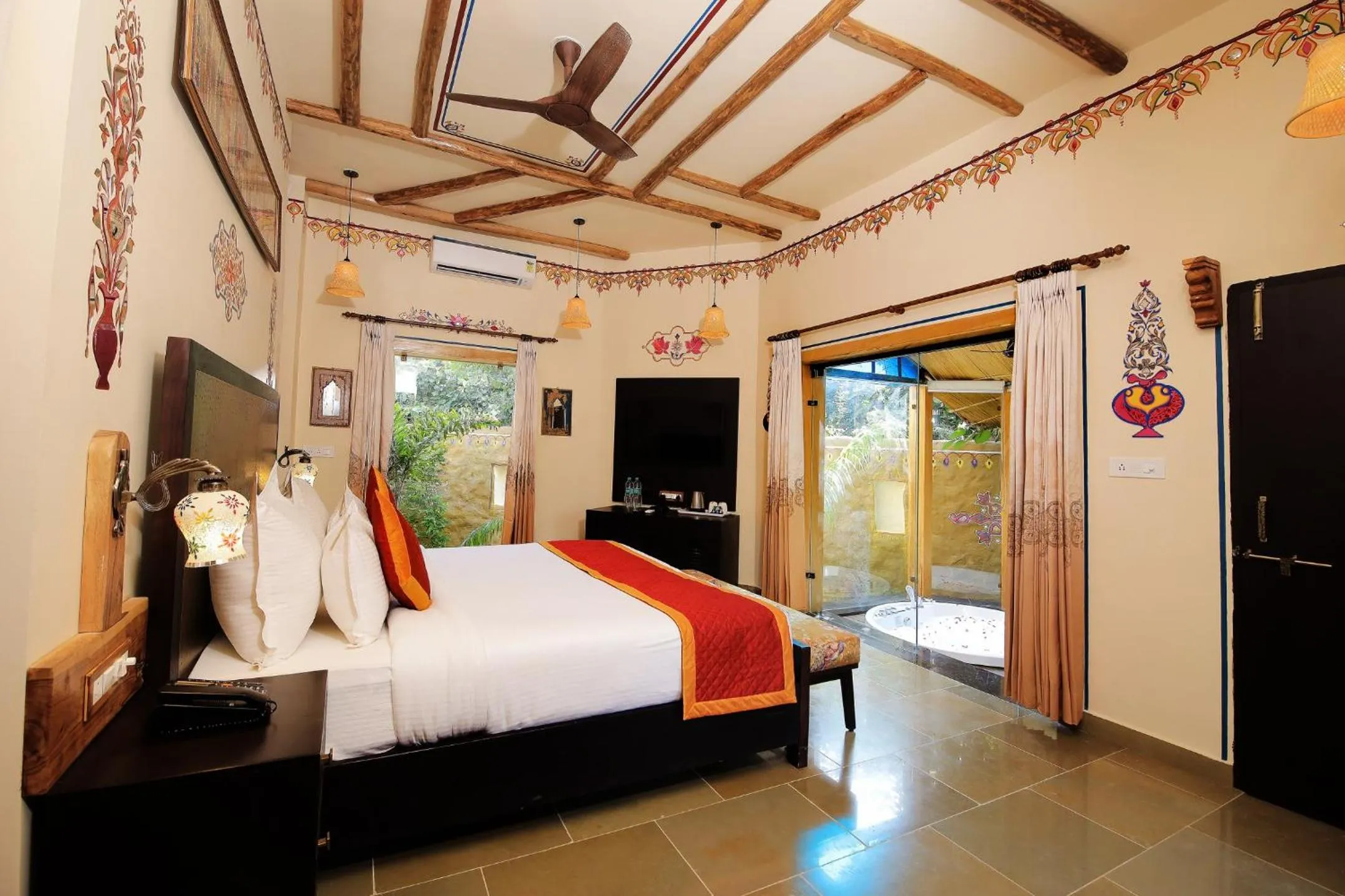 Bed in Nature Village Resort
