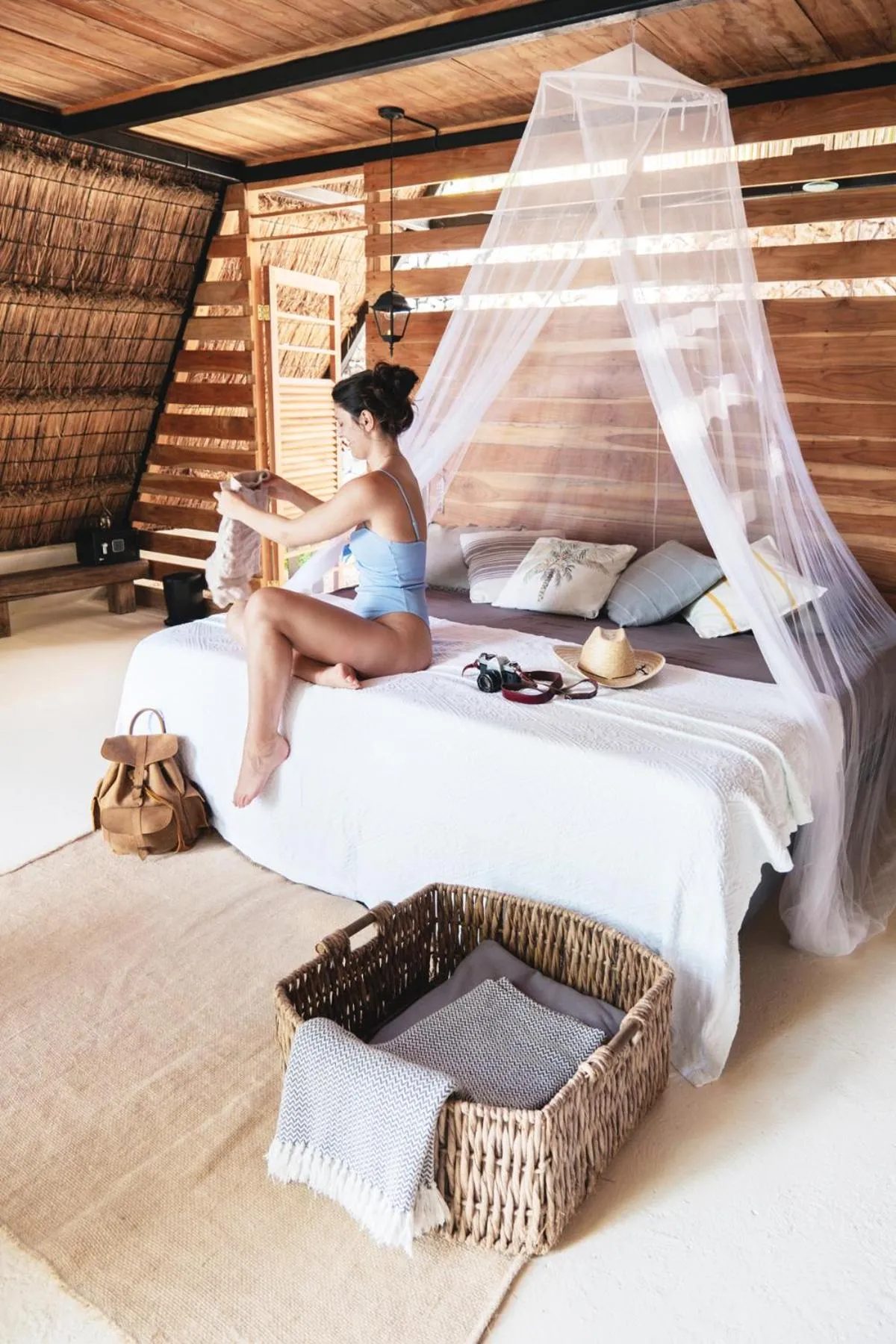 Photo of the whole room, Bed in Azul Nomeolvides Bacalar - Guests Only