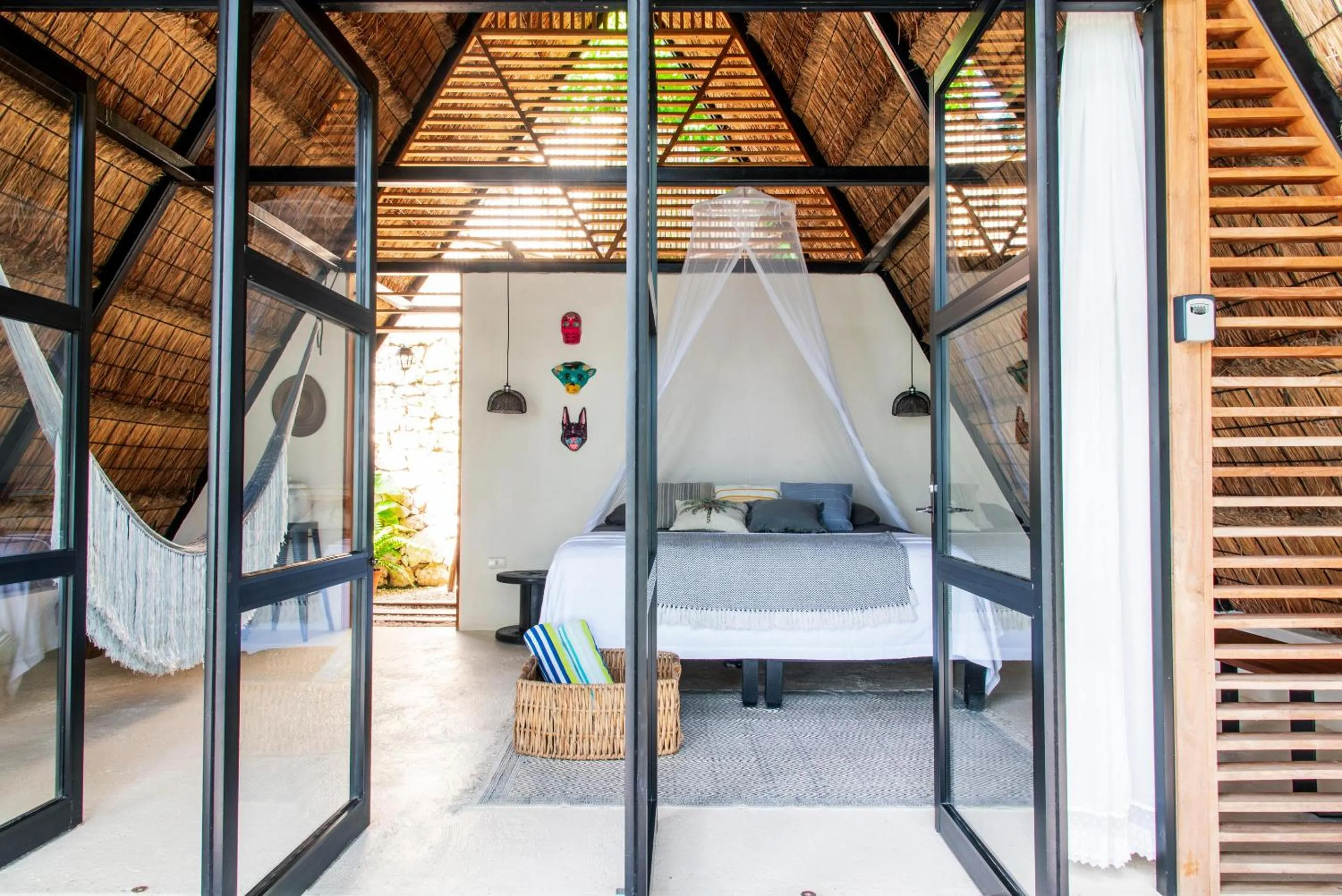 Bed in Azul Nomeolvides Bacalar - Guests Only