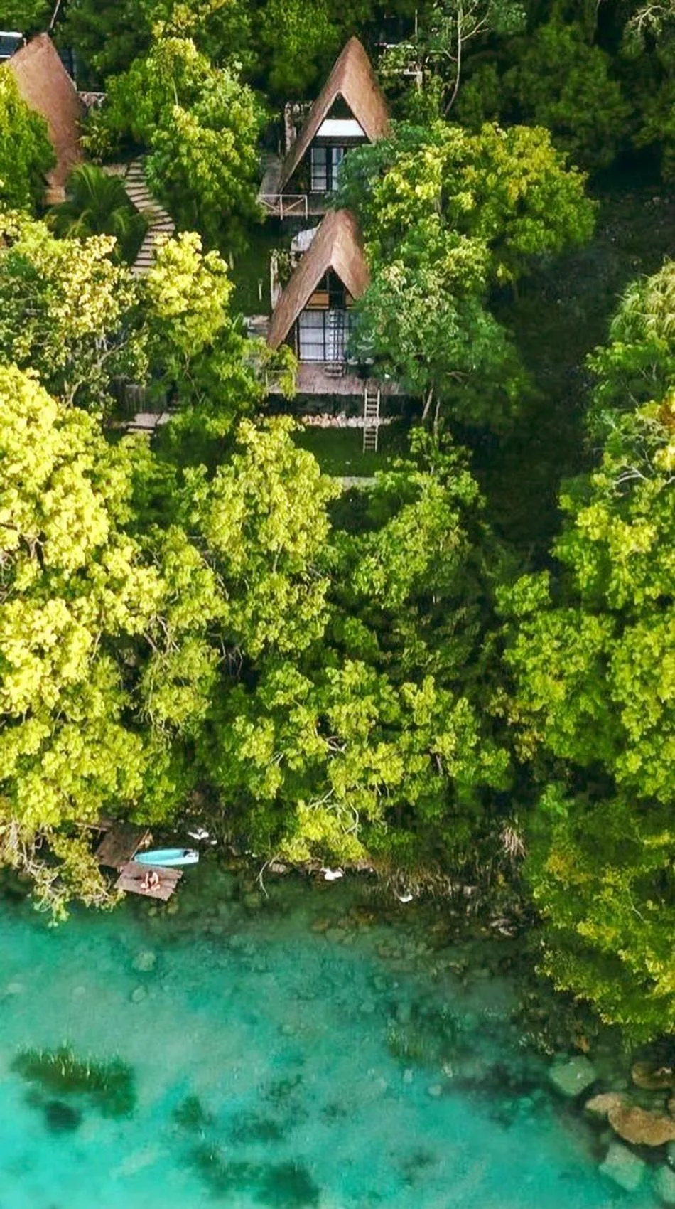 Bird's eye view in Azul Nomeolvides Bacalar - Guests Only