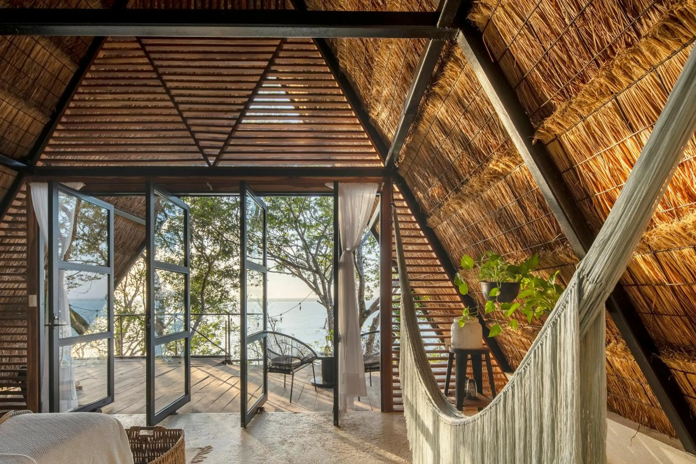 Balcony/Terrace in Azul Nomeolvides Bacalar - Guests Only