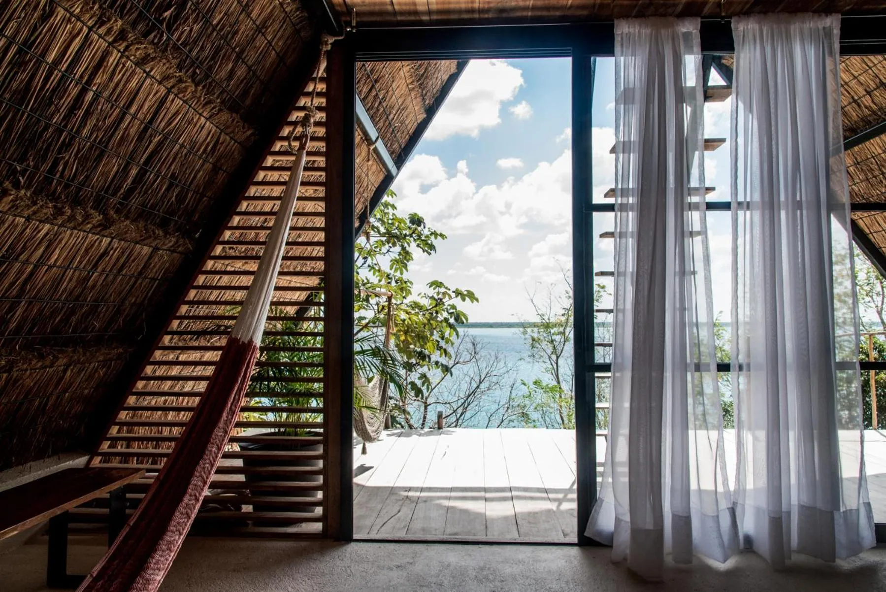 Balcony/Terrace in Azul Nomeolvides Bacalar - Guests Only