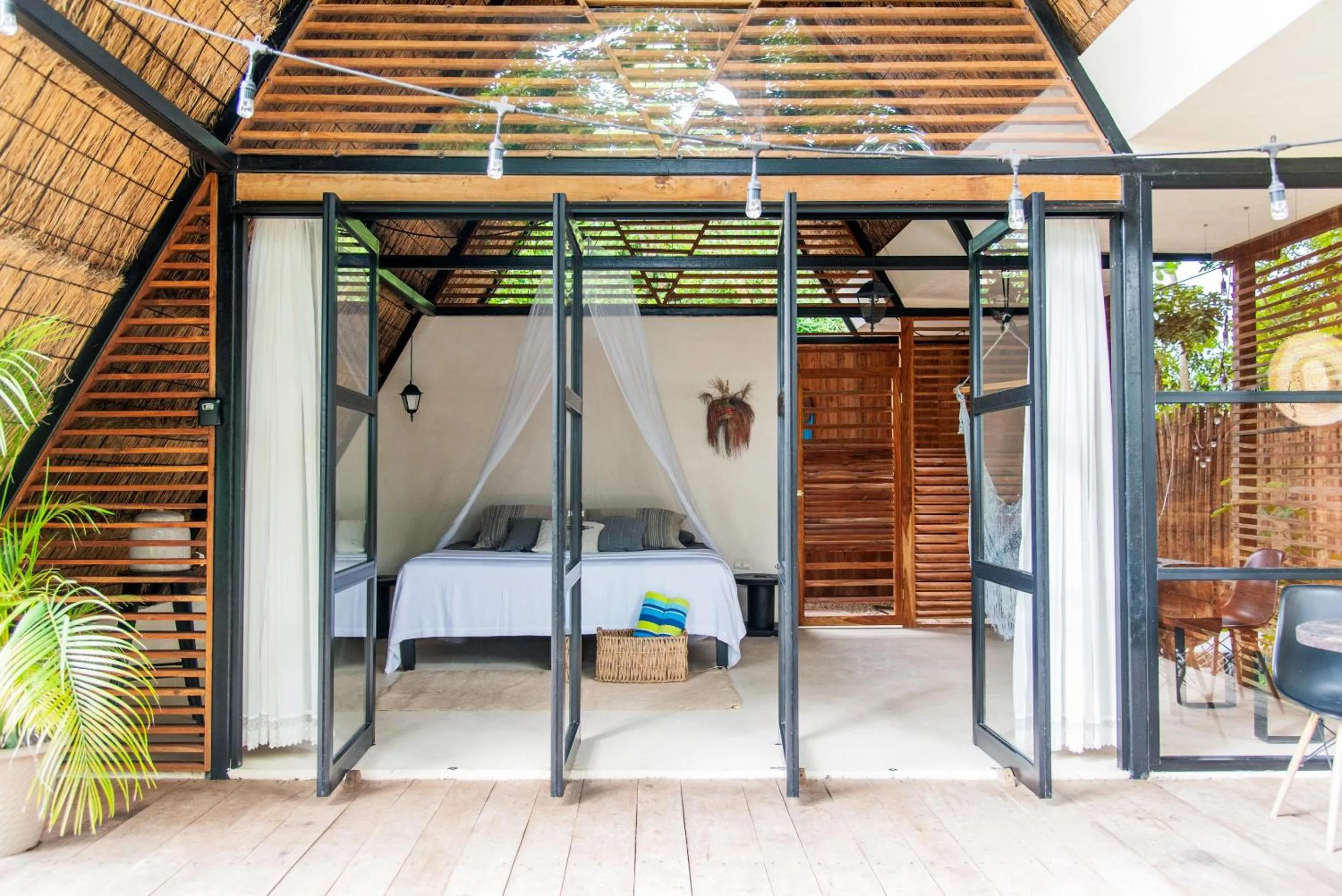 Bed in Azul Nomeolvides Bacalar - Guests Only