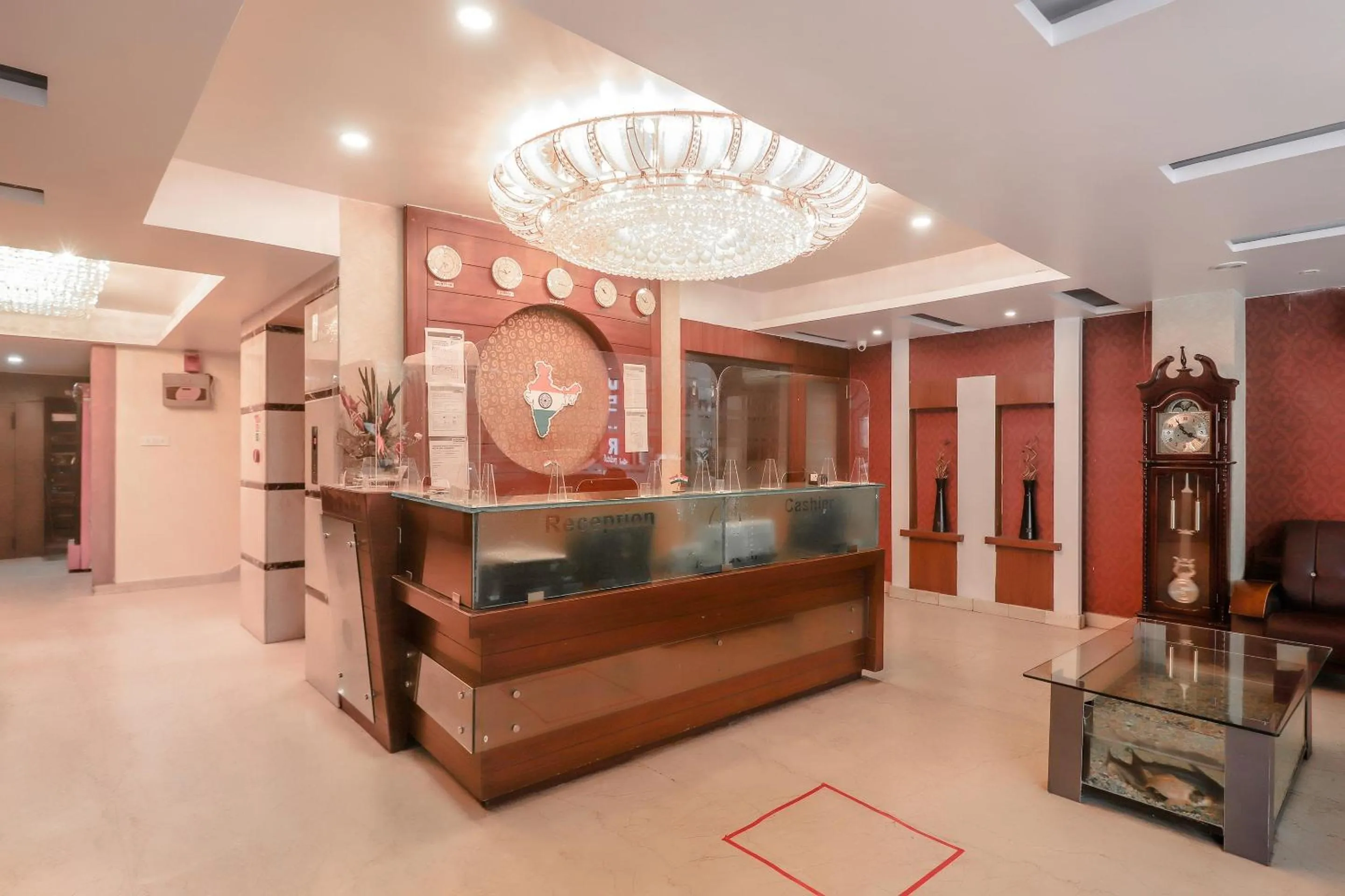 Lobby or reception in Hotel O Grandeur By orbit Hotels Near Chennai shopping mall