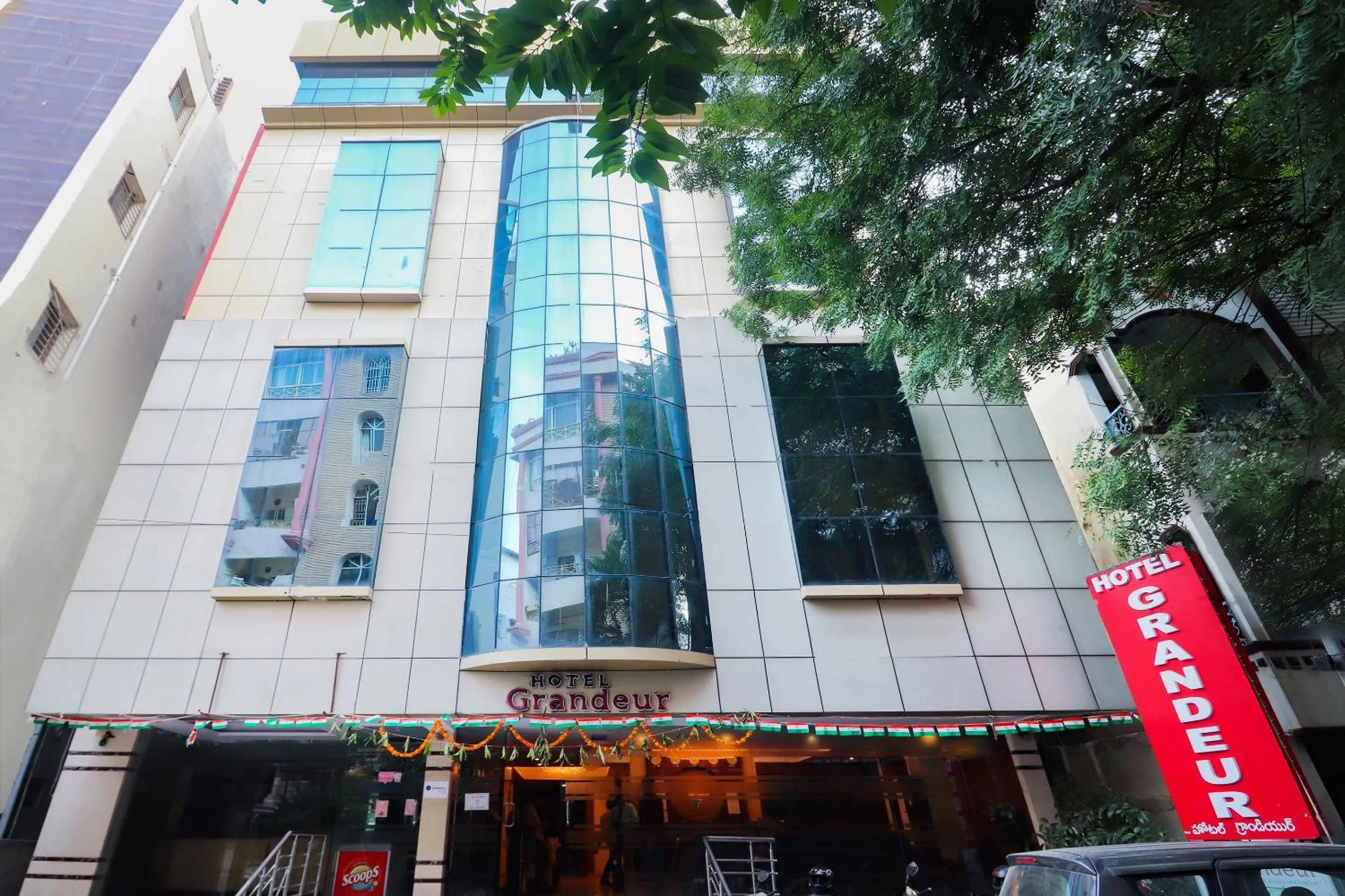 Facade/entrance in Hotel O Grandeur By orbit Hotels Near Chennai shopping mall
