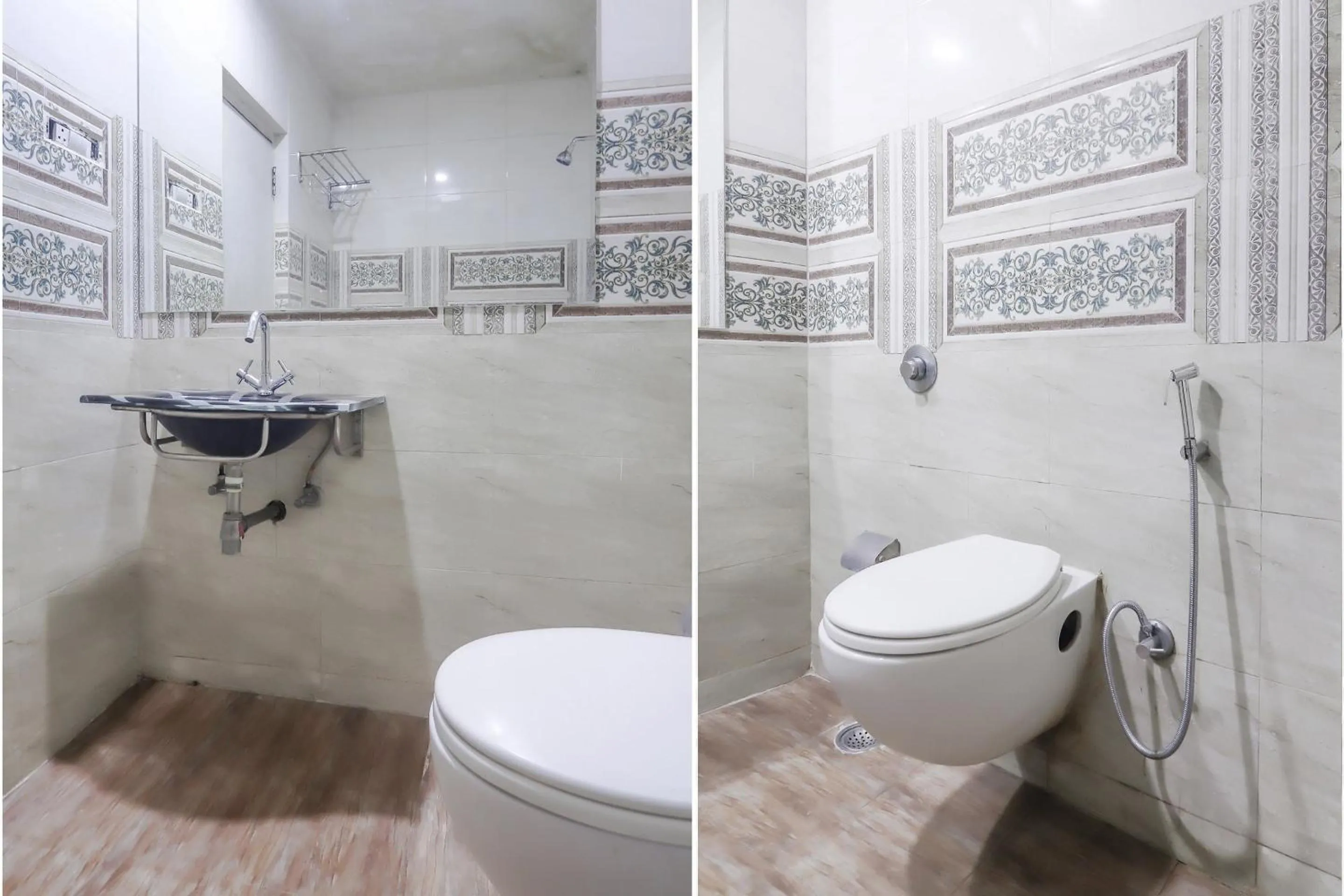 Bathroom in Hotel O Grandeur By orbit Hotels Near Chennai shopping mall